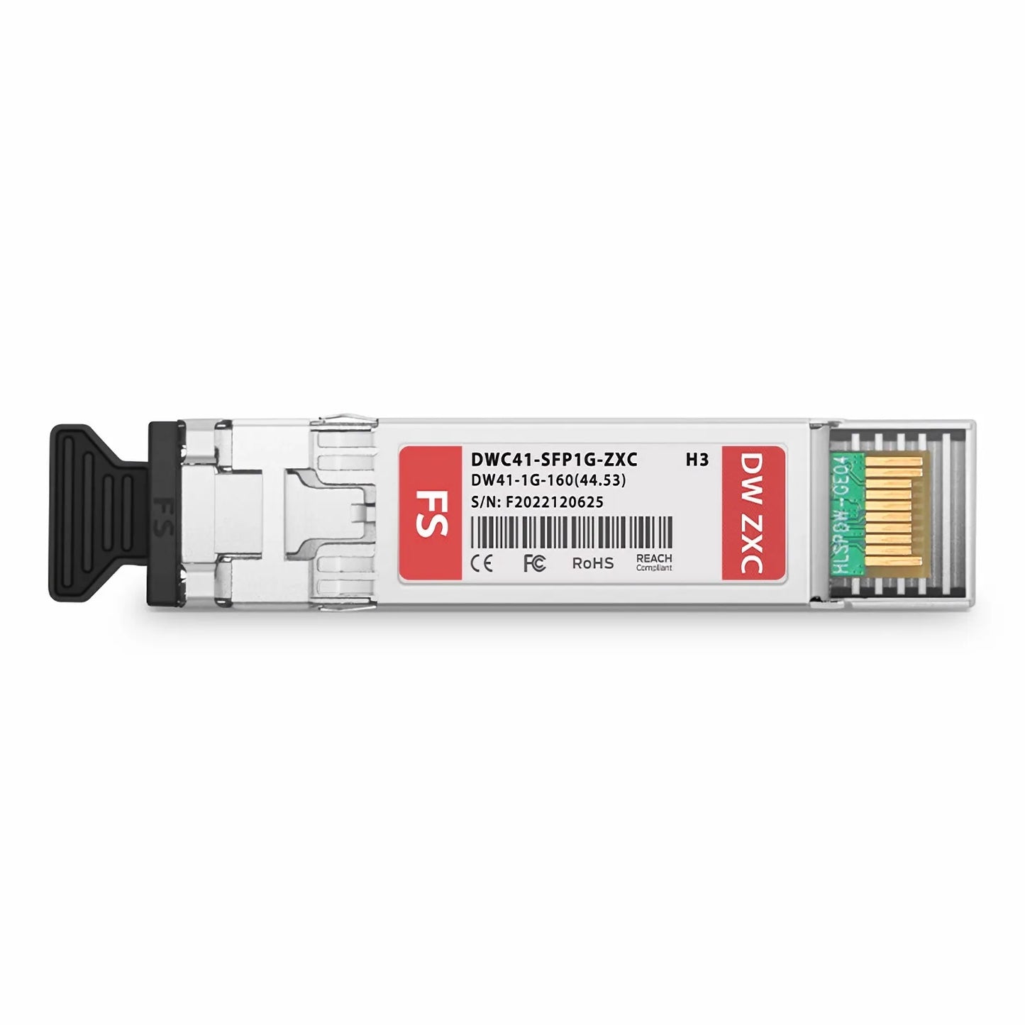 H3C C41 DWDM-SFP1G-44.53-160 Compatible SFP 1000BASE-DWDM 1544.53nm 100GHz 160km DOM Duplex LC/UPC SMF Optical Transceiver Module for Transmission