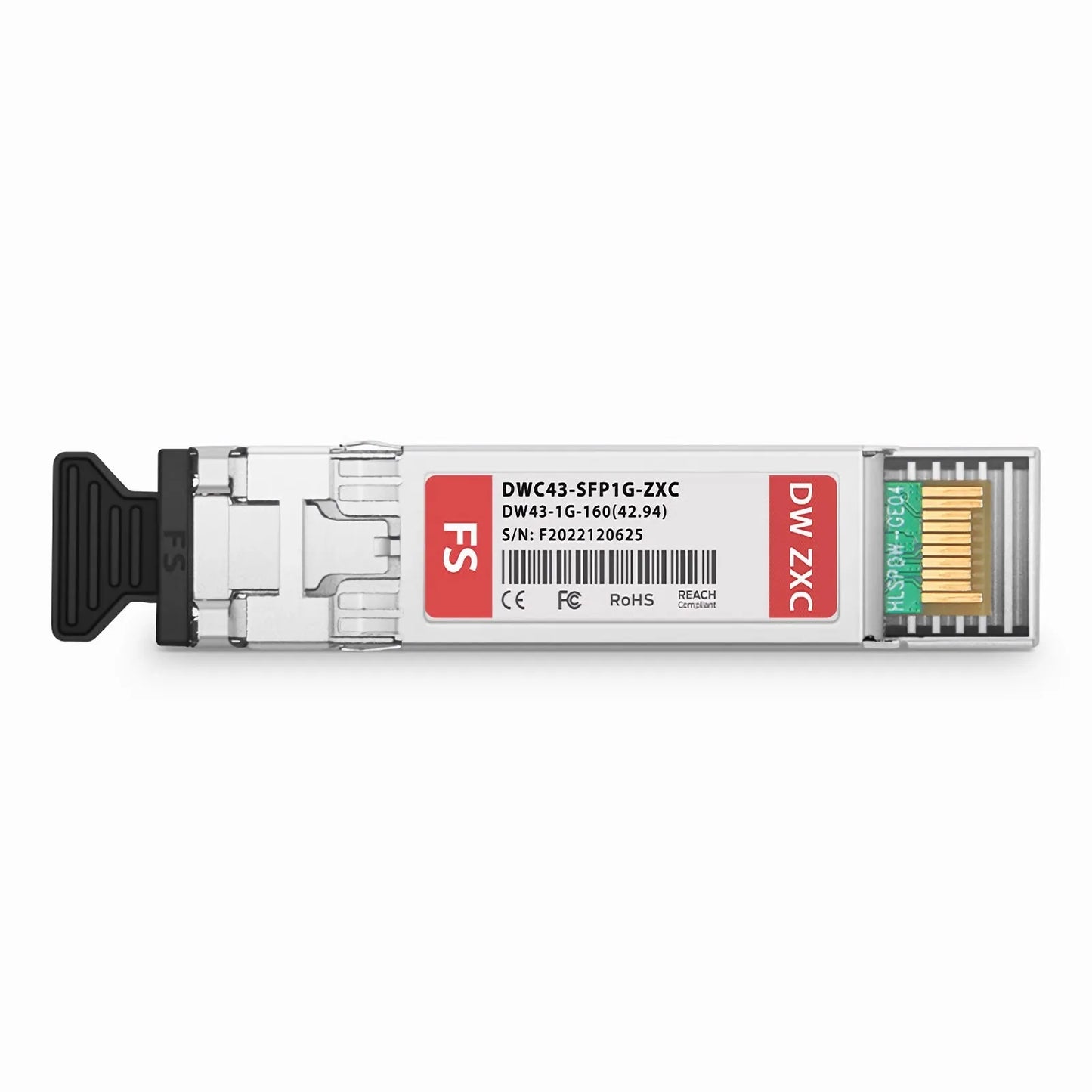 Cisco C43 DWDM-SFP-4294 Compatible SFP 1000BASE-DWDM 1542.94nm 100GHz 160km DOM Duplex LC/UPC SMF Optical Transceiver Module for Transmission