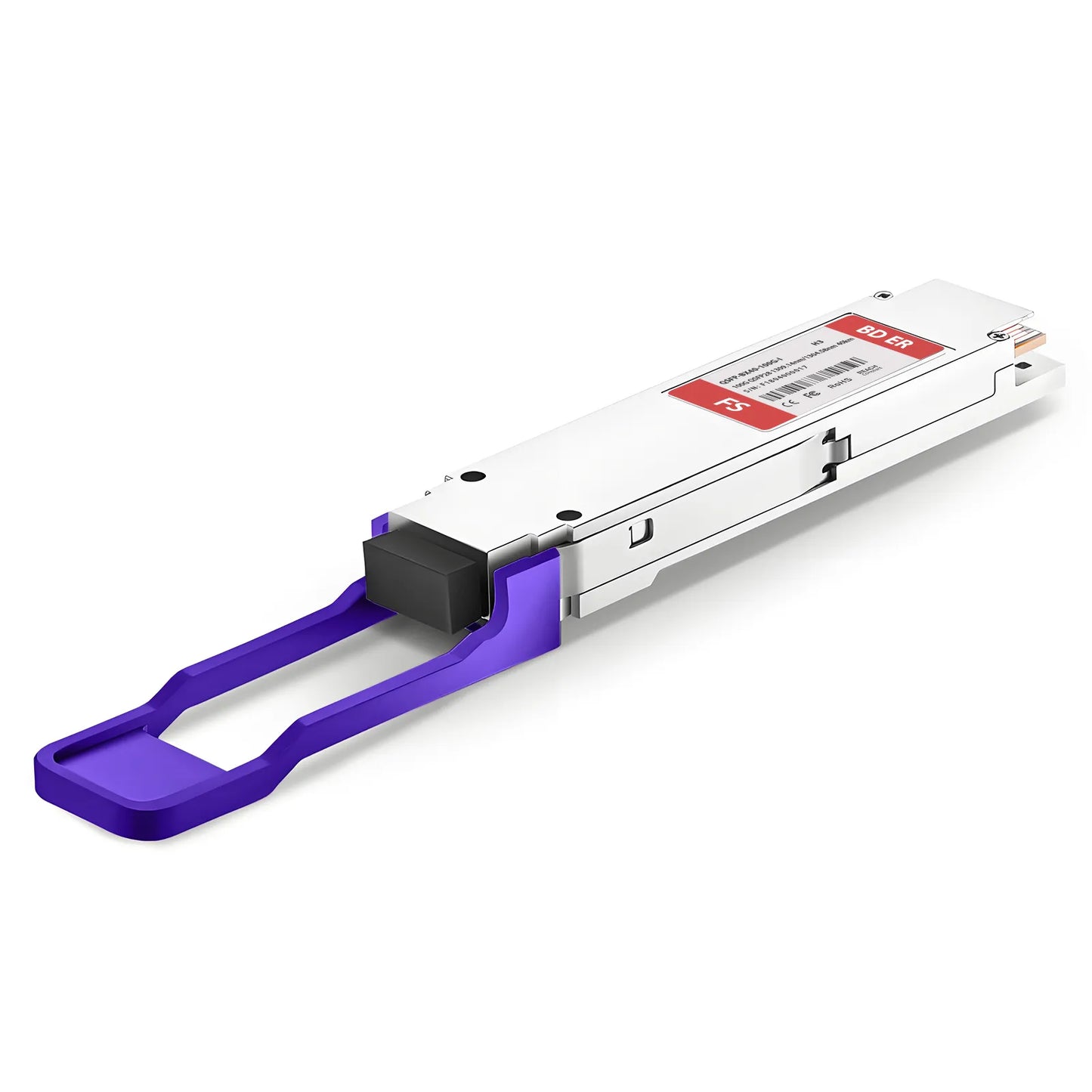 H3C Compatible 100GBASE-BX40-D QSFP28 BiDi 4 x 25G NRZ 1309.14nm-TX/1304.58nm-RX 40km DOM Simplex LC/APC SMF Optical Transceiver Module (Industrial)