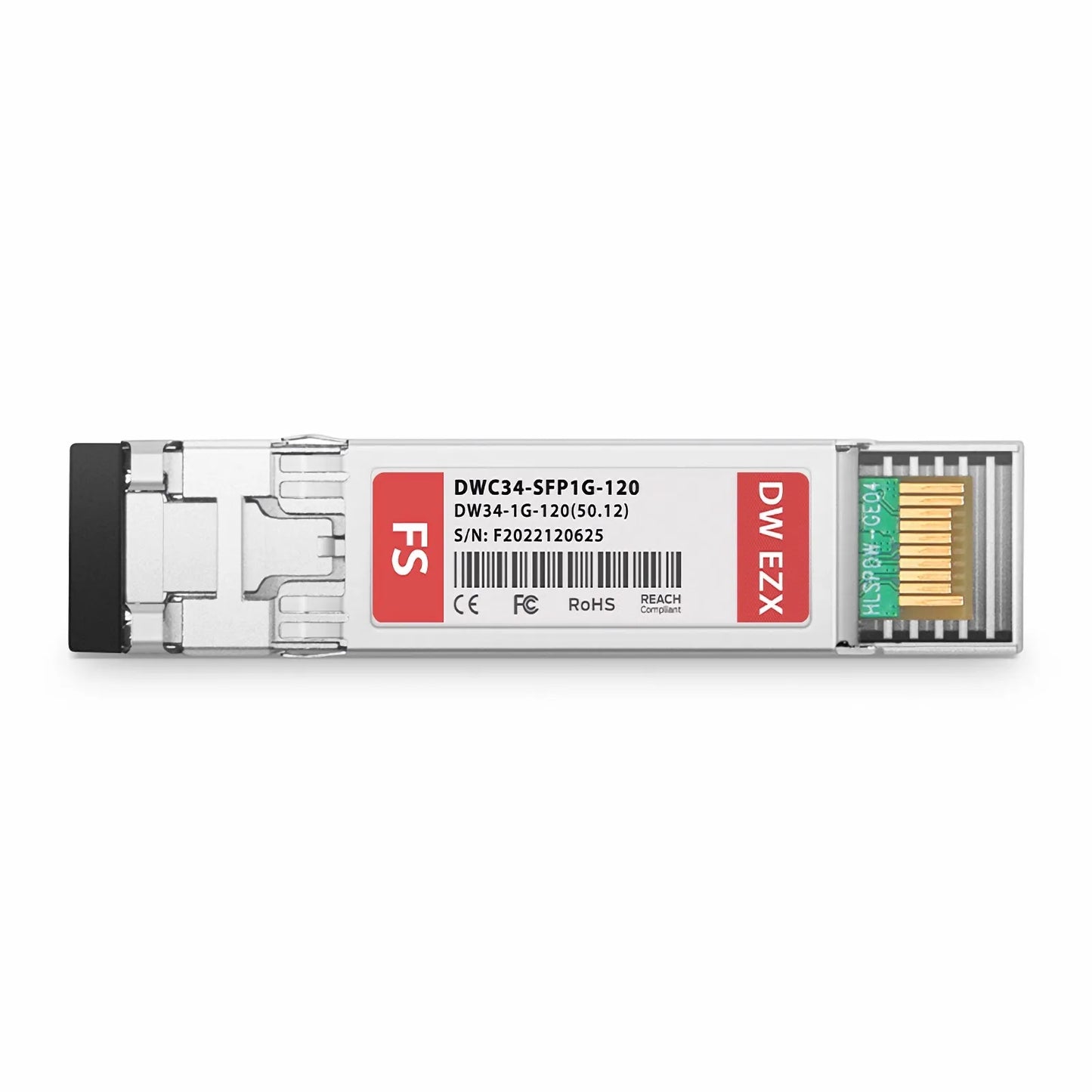 Cisco C34 DWDM-SFP-5012 Compatible SFP 1000BASE-DWDM 1550.12nm 100GHz 120km DOM Duplex LC/UPC SMF Optical Transceiver Module for Transmission