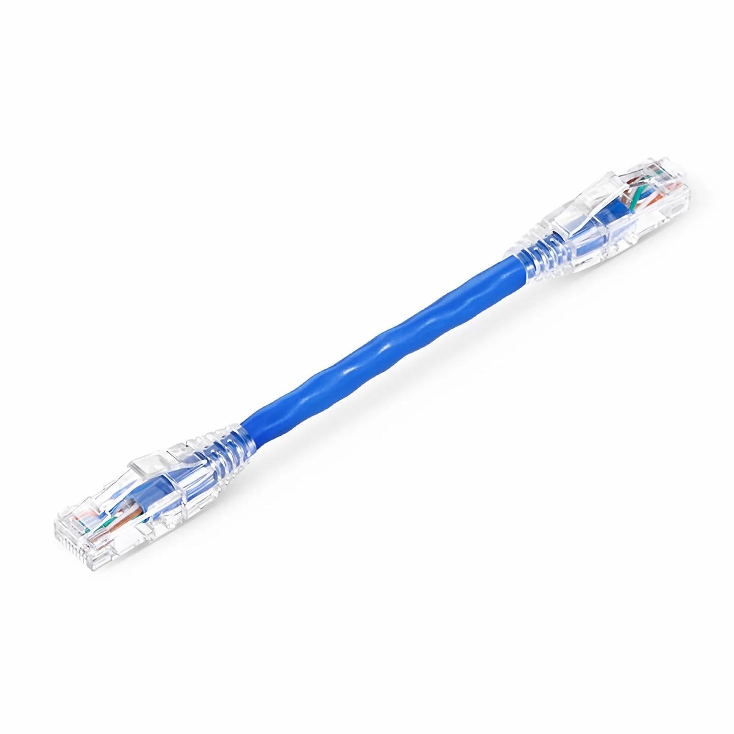 6in (0.15m) Cat6 24AWG Snagless Unshielded (U/UTP) PVC CM Ethernet Network Patch Cable, Blue, (10pcs/pack)