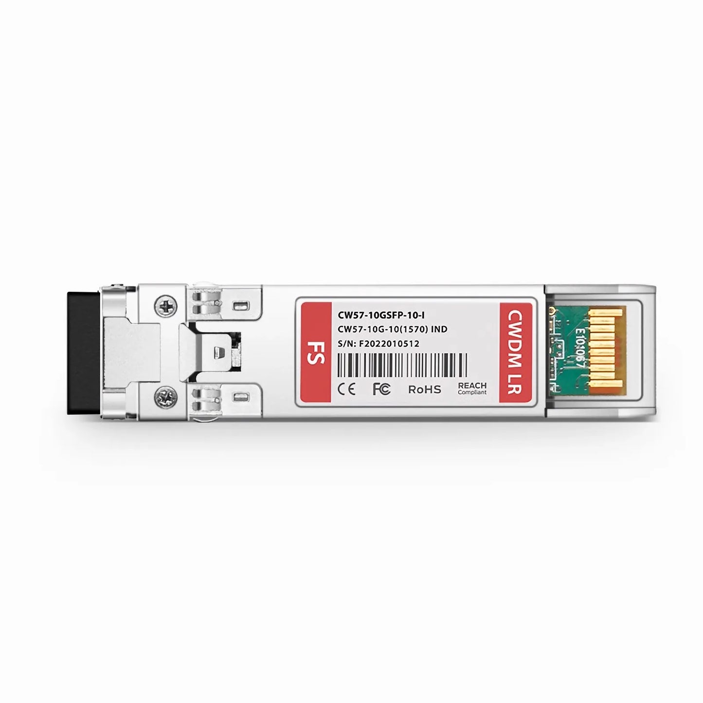 Cisco CWDM-SFP10G-1570-10-I Compatible SFP+ 10G CWDM 1570nm 10km DOM Duplex LC/UPC SMF Optical Transceiver Module for Transmission (Industrial)