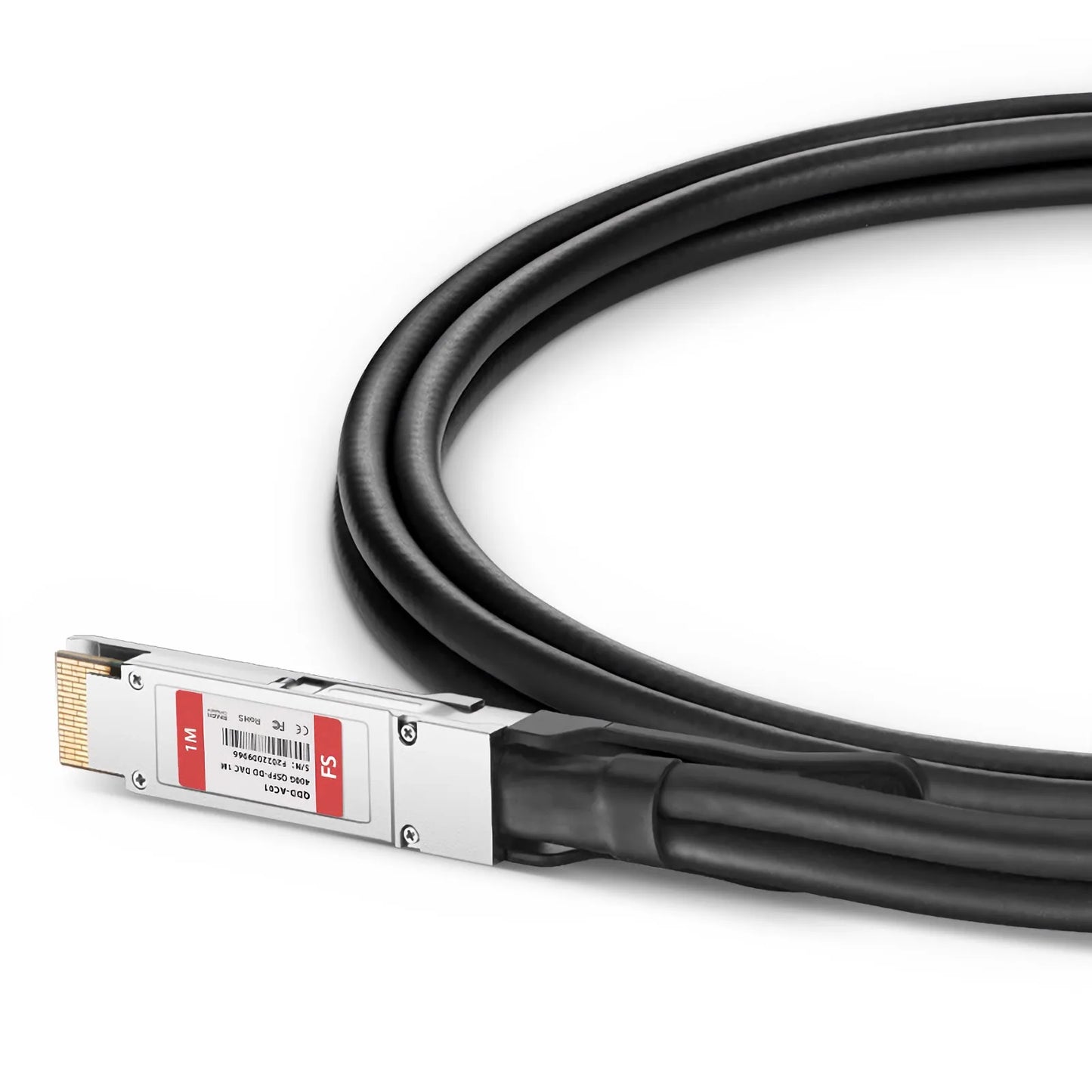 1m (3ft) Cisco Compatible 400G QSFP-DD 8 x 50G PAM4 Active Direct Attach Copper Twinax Cable