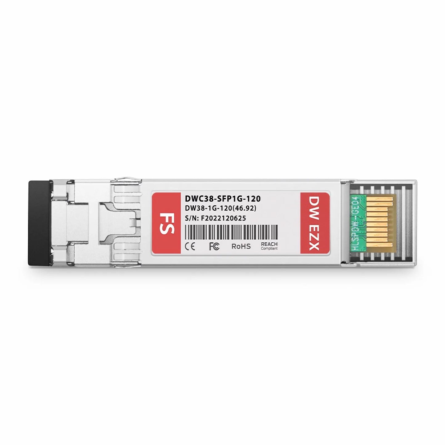 Cisco C38 DWDM-SFP-4692 Compatible SFP 1000BASE-DWDM 1546.92nm 100GHz 120km DOM Duplex LC/UPC SMF Optical Transceiver Module for Transmission