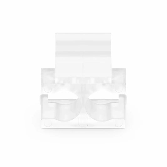 Fiber Optic LC Duplex Clip, Transparent, 100 PCS/Pack