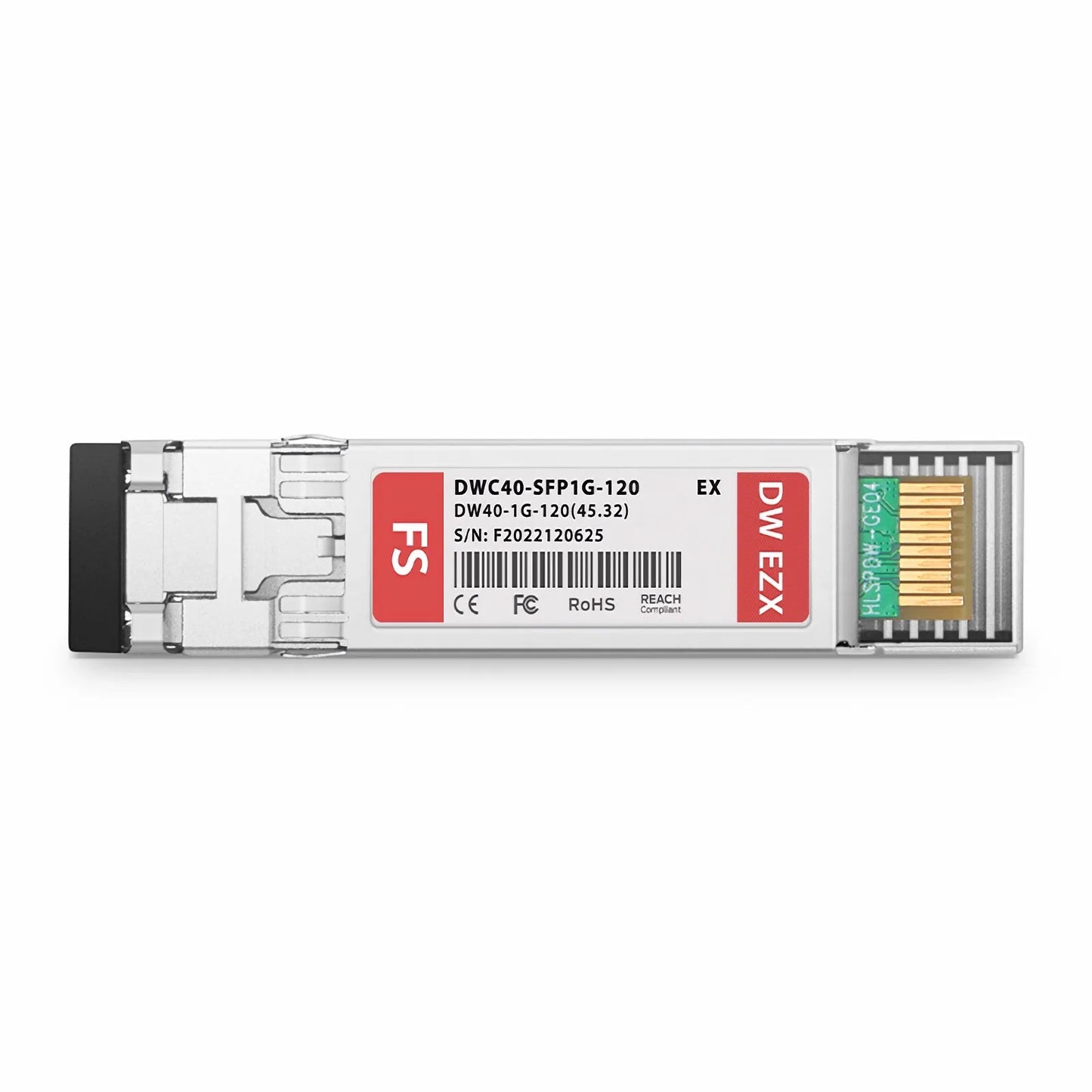 Extreme Networks C40 DWDM-SFP1G-45.32-120 Compatible SFP 1000BASE-DWDM 1545.32nm 100GHz 120km DOM Duplex LC/UPC SMF Optical Transceiver Module for Transmission