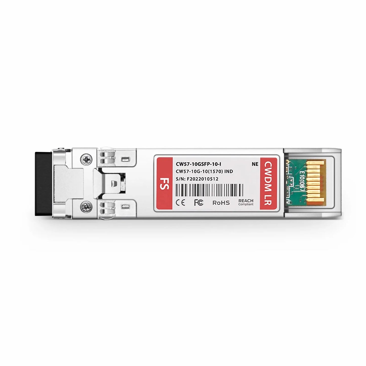 NETGEAR Compatible SFP+ 10G CWDM 1570nm 10km DOM Duplex LC/UPC SMF Optical Transceiver Module for Transmission (Industrial)