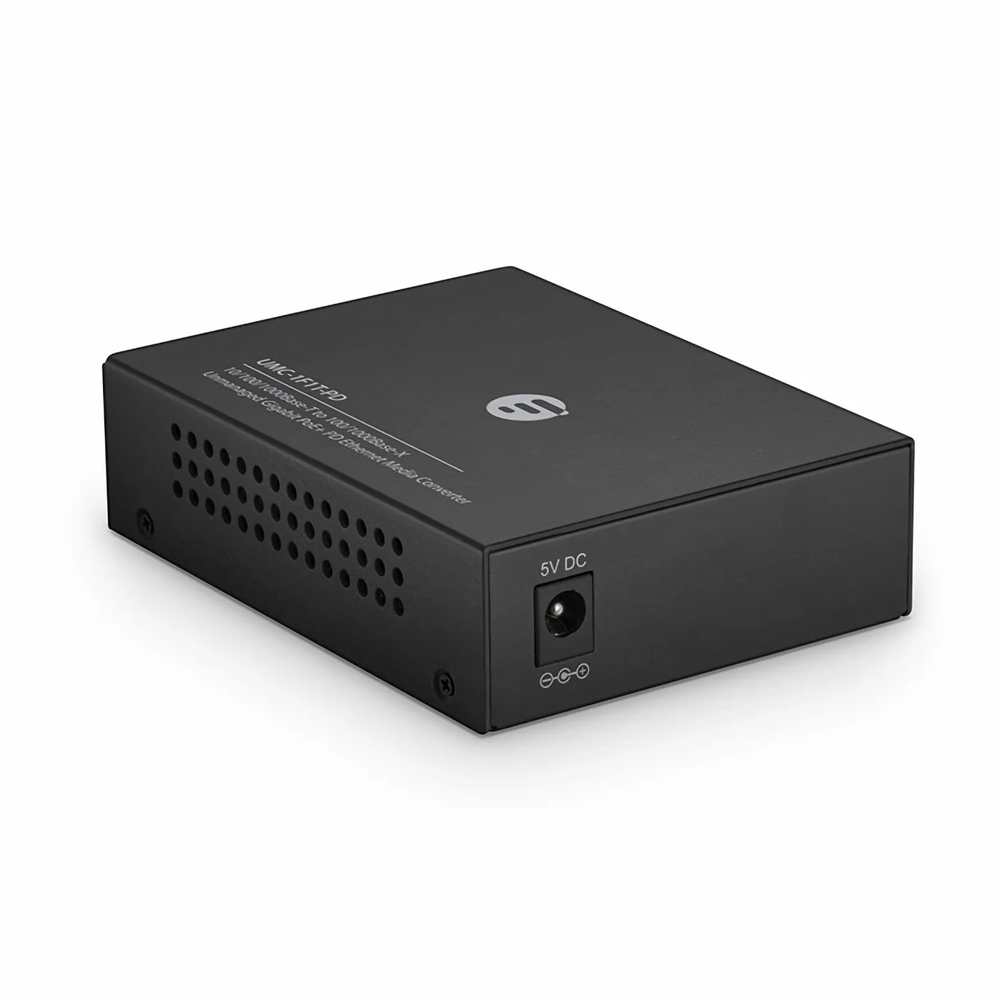 Unmanaged 1x 10/100/1000Base-T RJ45 to 1x 100/1000Base-X SFP Gigabit Ethernet PoE+ PD Media Converter