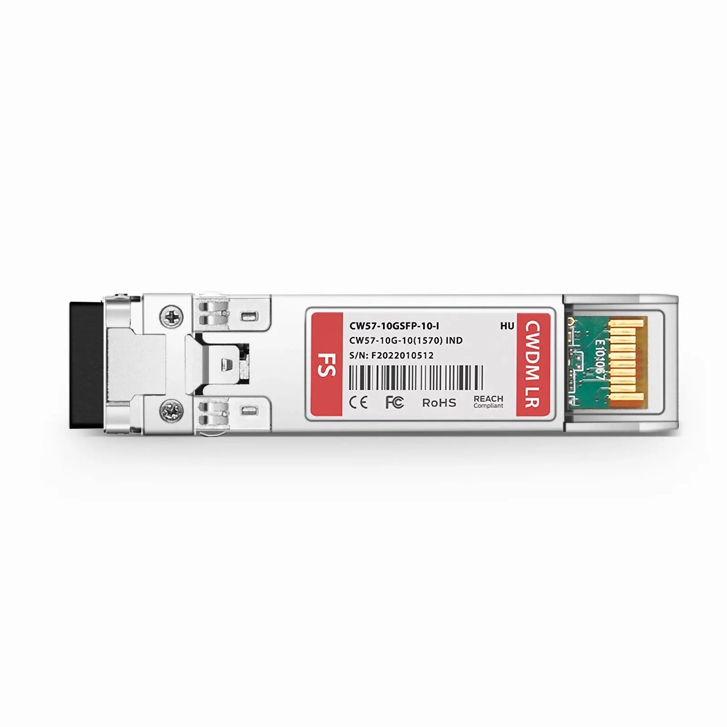 HW Compatible SFP+ 10G CWDM 1570nm 10km DOM Duplex LC/UPC SMF Optical Transceiver Module for Transmission (Industrial)
