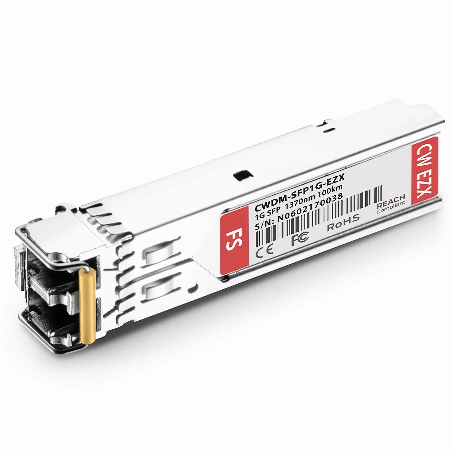 Cisco CWDM-SFP-1370-100 Compatible SFP 1000BASE-CWDM 1370nm 100km DOM Duplex LC/UPC SMF Optical Transceiver Module for Transmission