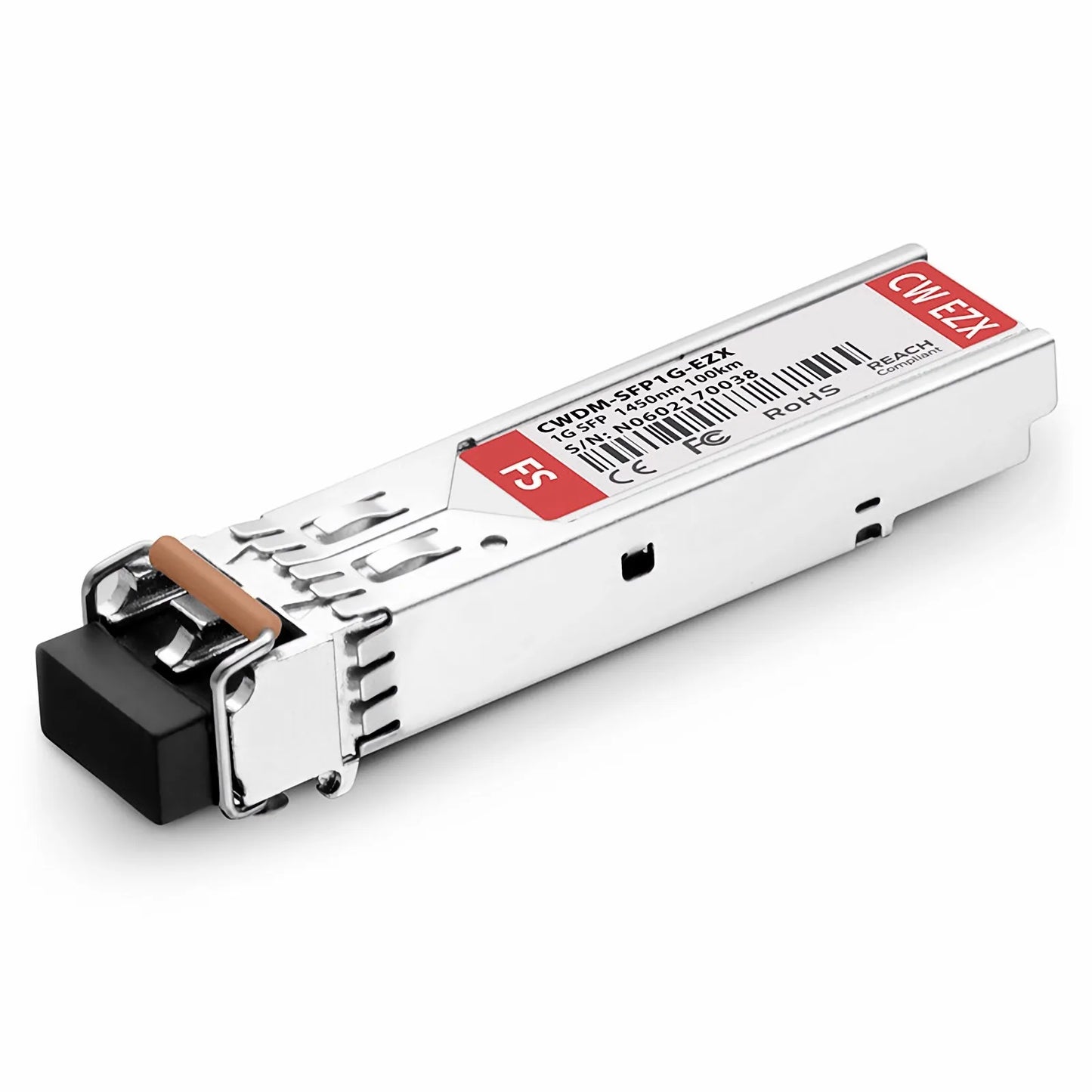 Cisco CWDM-SFP-1450-100 Compatible SFP 1000BASE-CWDM 1450nm 100km DOM Duplex LC/UPC SMF Optical Transceiver Module for Transmission