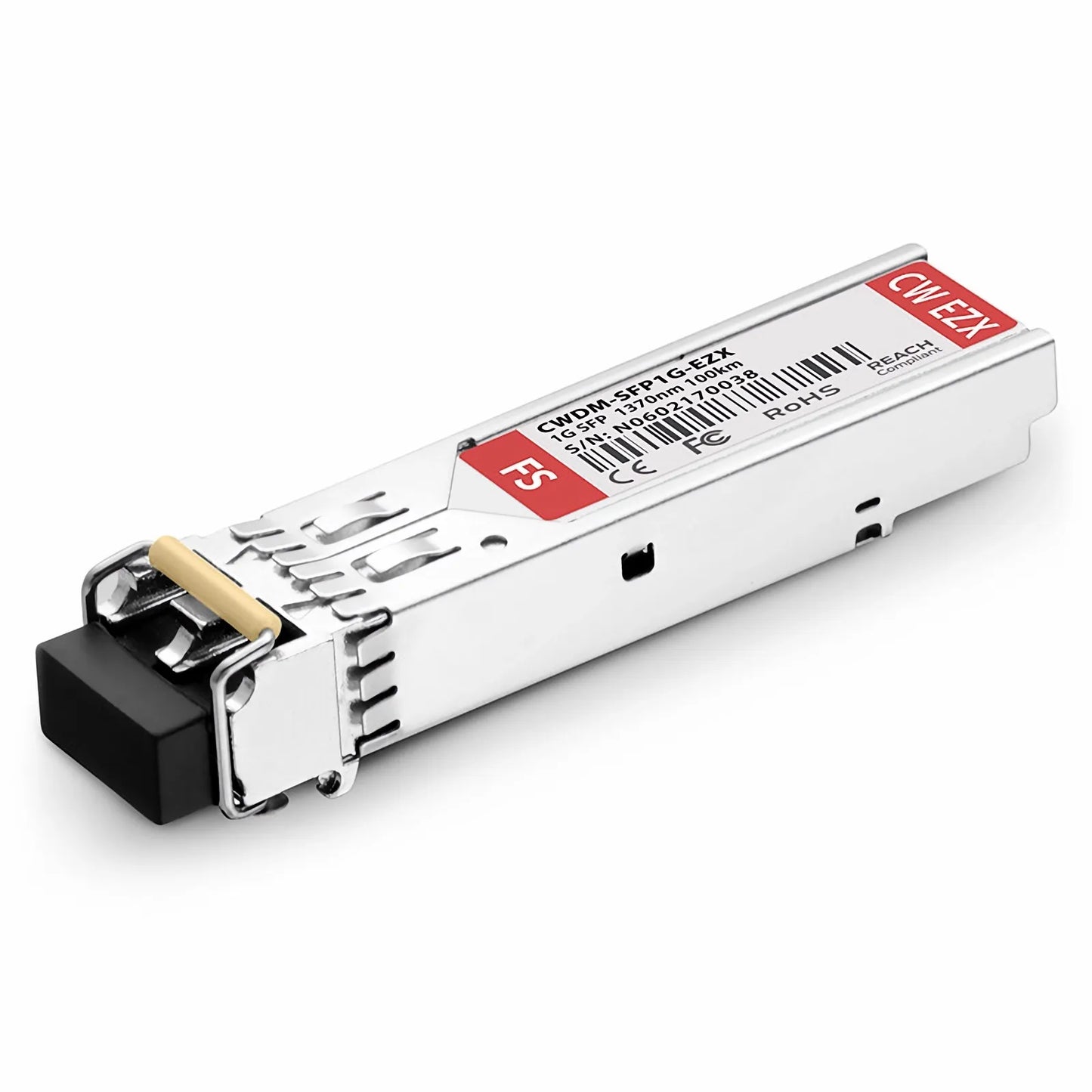 Cisco CWDM-SFP-1370-100 Compatible SFP 1000BASE-CWDM 1370nm 100km DOM Duplex LC/UPC SMF Optical Transceiver Module for Transmission