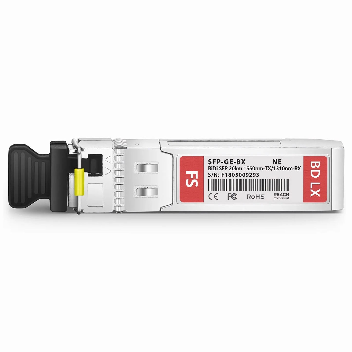 NETGEAR OC-12/STM-4 Compatible 1000Base-BX-D SFP BiDi 1550nm-TX/1310nm-RX 20km DOM Simplex LC/UPC SMF Optical Transceiver Module