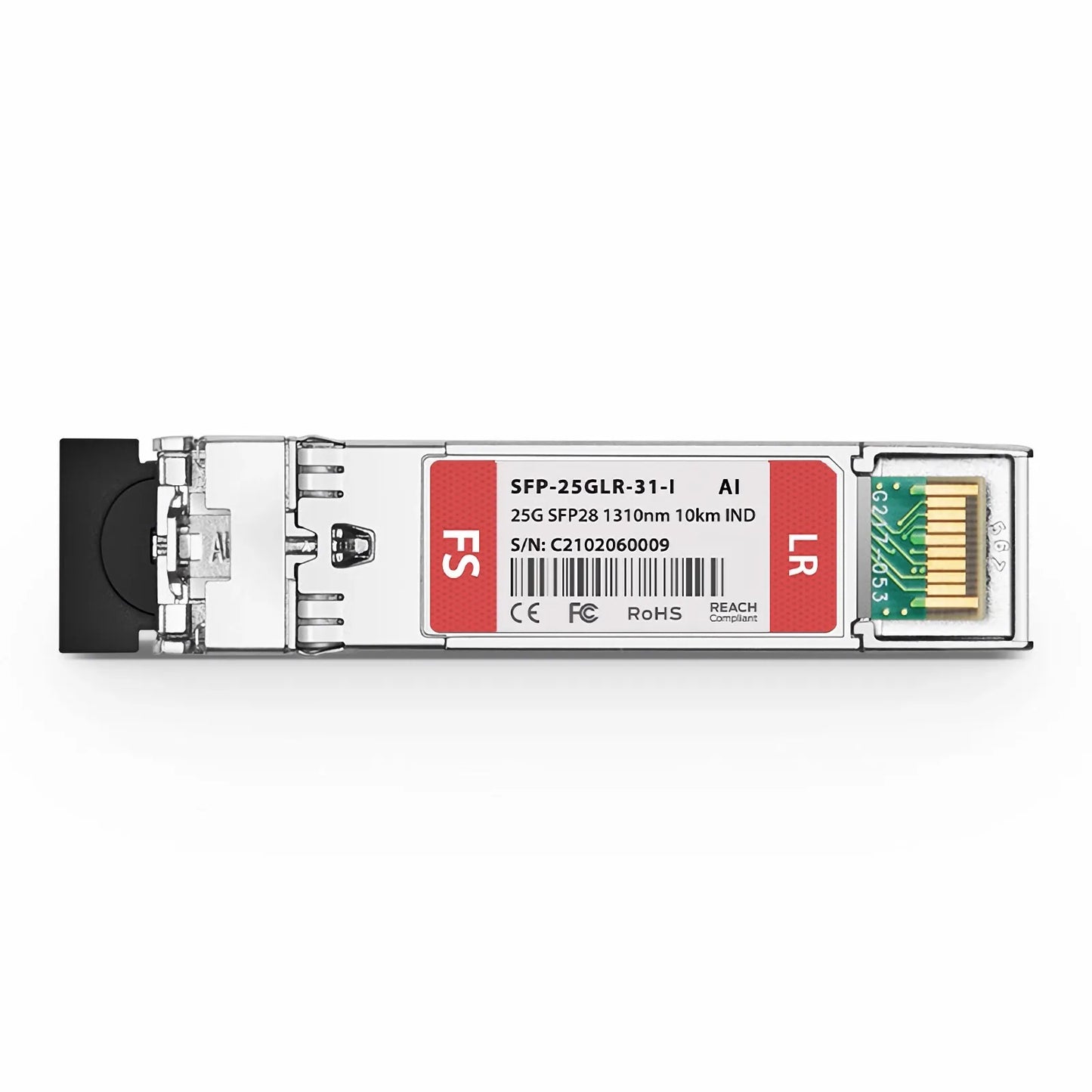 Arista Networks SFP-25G-LR-I Compatible 25GBASE-LR SFP28 1310nm 10km DOM Duplex LC/UPC SMF Optical Transceiver Module (Industrial)