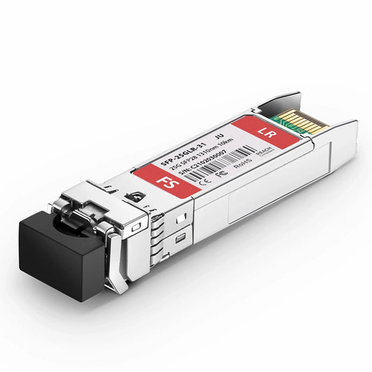 Juniper Networks JNP-SFP-25G-LR Compatible 25GBASE-LR SFP28 1310nm 10km Duplex LC/UPC SMF DOM Optical Transceiver Module