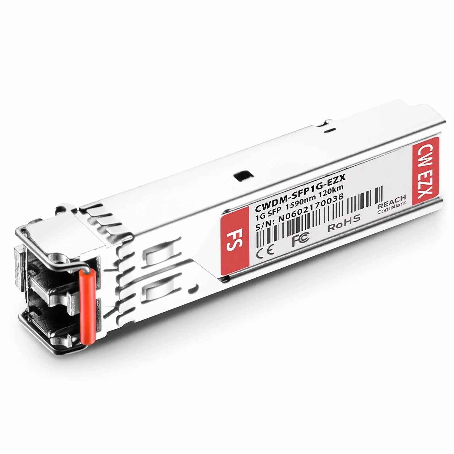 Cisco CWDM-SFP-1590-120 Compatible SFP 1000BASE-CWDM 1590nm 120km DOM Duplex LC/UPC SMF Optical Transceiver Module for Transmission