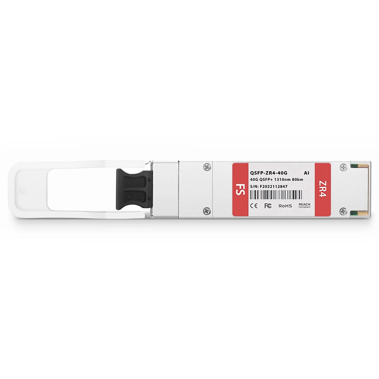 Arista Compatible 40GBASE-ZR4 QSFP+ 1310nm 80km DOM Duplex LC/UPC SMF Optical Transceiver Module