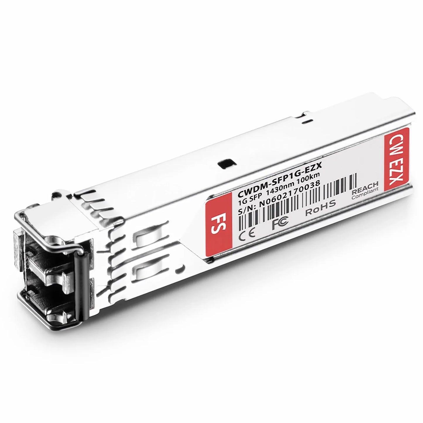 Cisco CWDM-SFP-1430-100 Compatible SFP 1000BASE-CWDM 1430nm 100km DOM Duplex LC/UPC SMF Optical Transceiver Module for Transmission