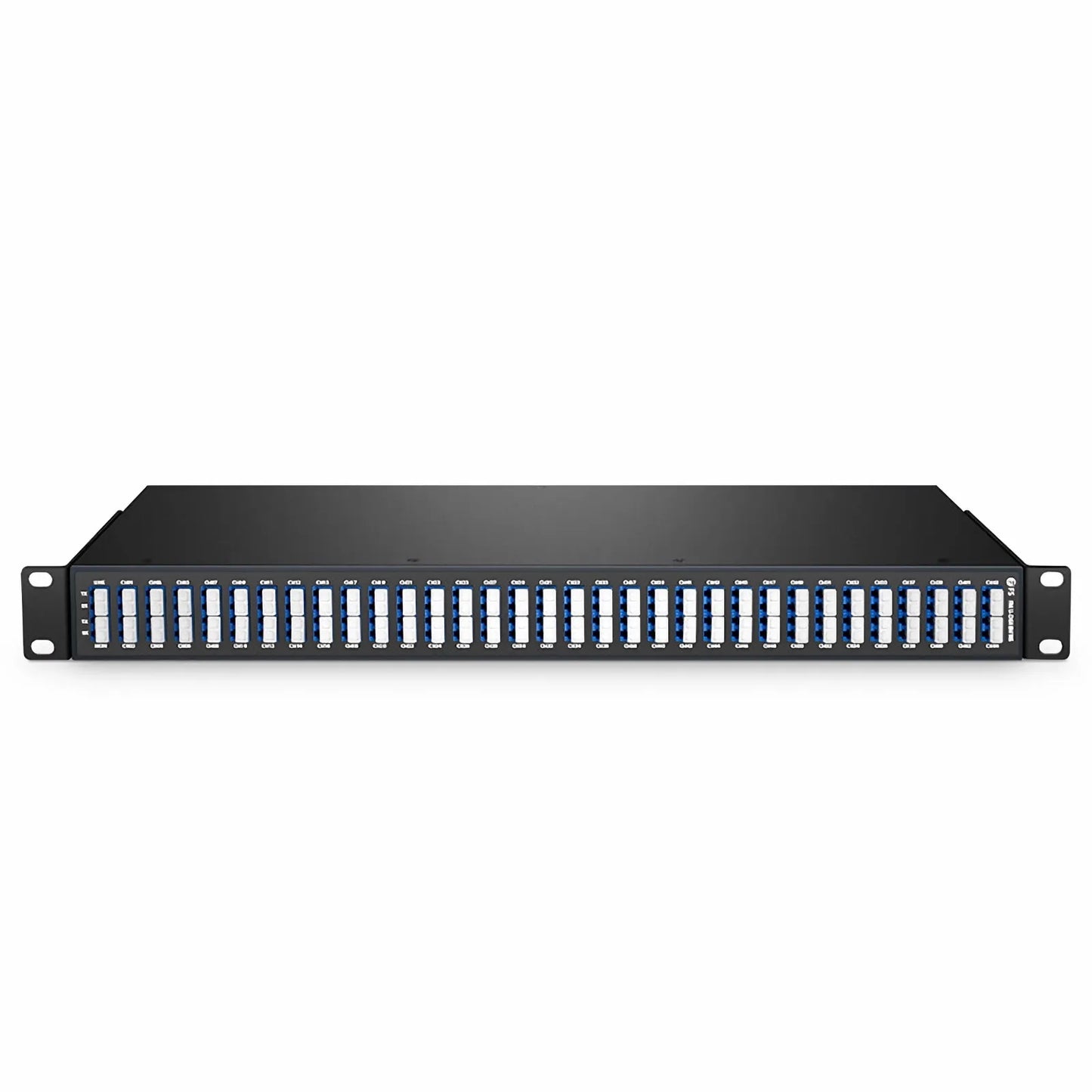 64 Channels DWDM Mux Demux, Super C-band 75GHz 191.3625-196.0875THz, with Monitor Port, 5.8dB Typical IL, LC/UPC, Dual Fiber, FMU 1U Rack Mount