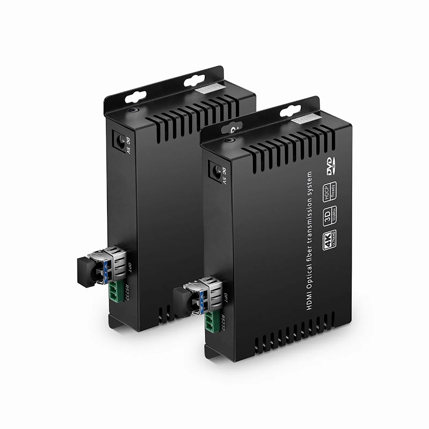4K HDMI Extender Set with Audio, EDID and RS232 via Single LC Fiber for 10km