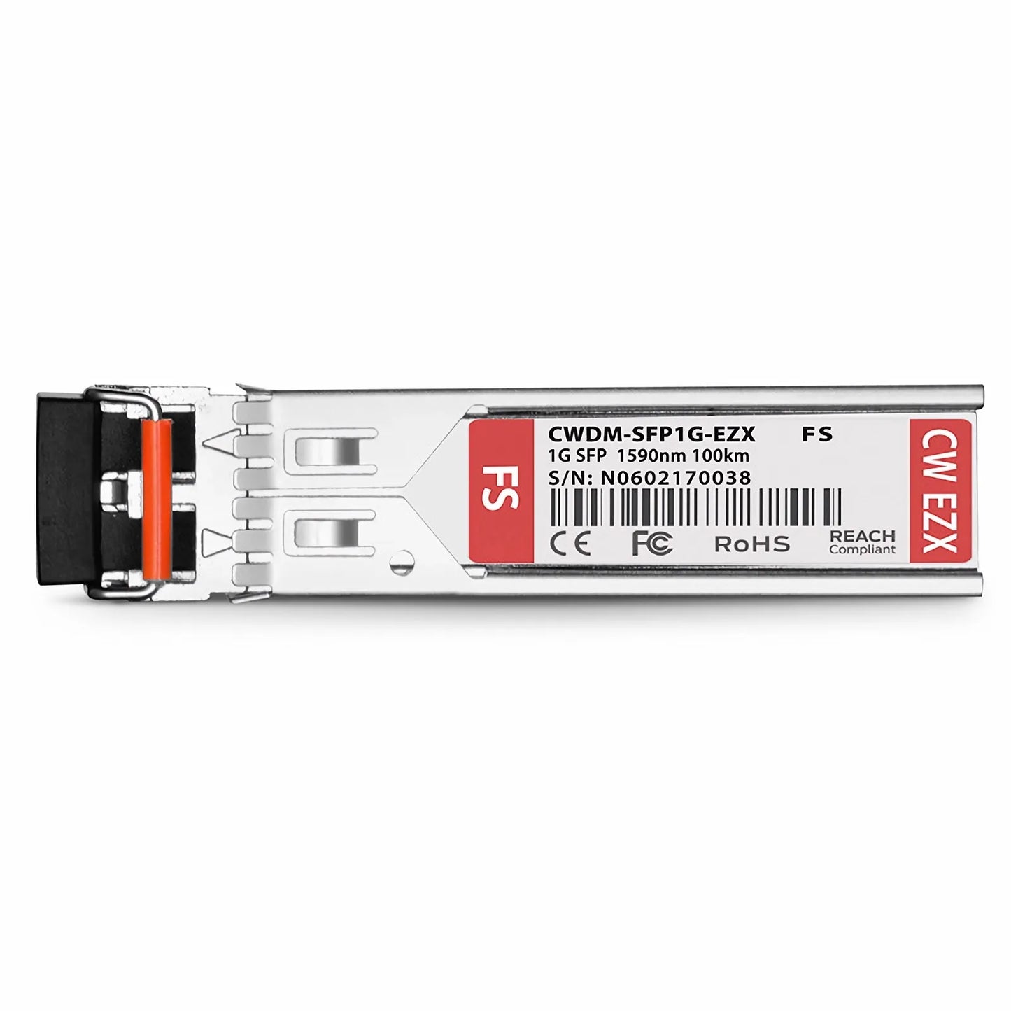 Cisco CWDM-SFP-1590-100 Compatible SFP 1000BASE-CWDM 1590nm 100km DOM Duplex LC/UPC SMF Optical Transceiver Module for Transmission
