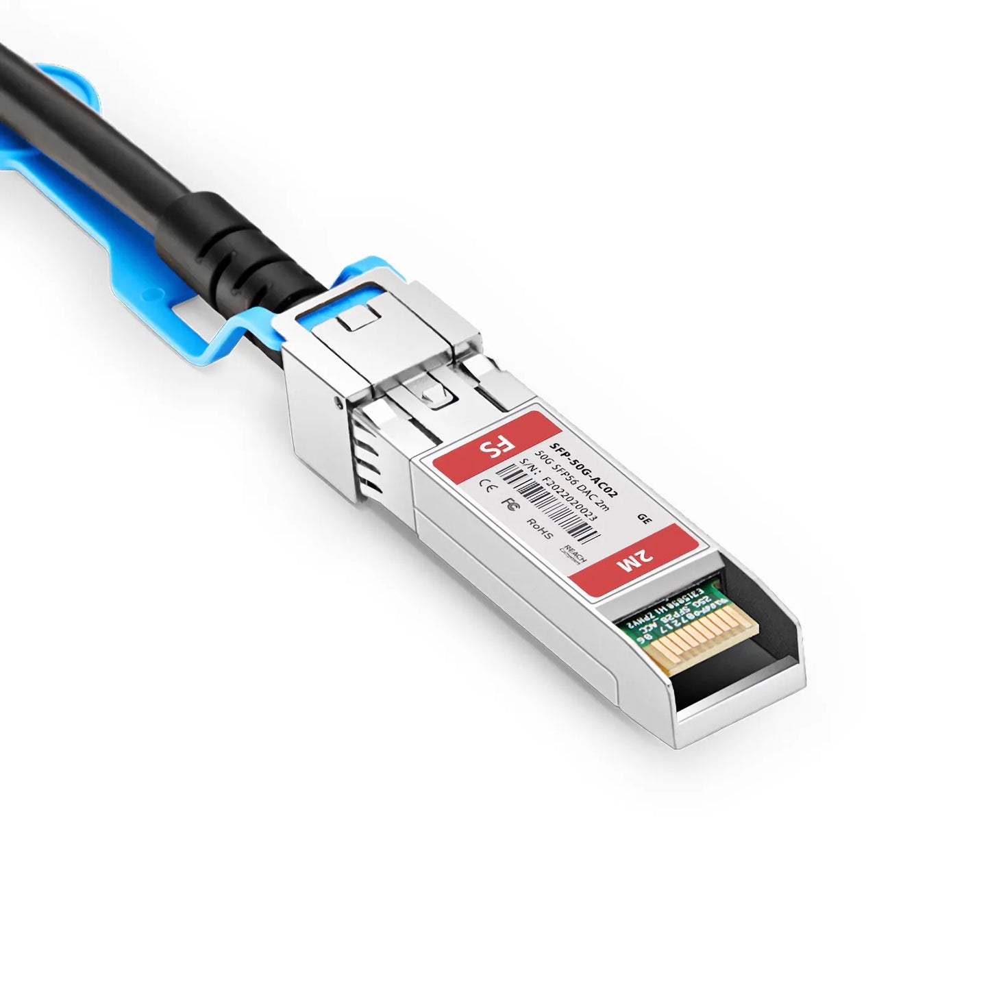2m (7ft) Generic Compatible 50G SFP56 Active Direct Attach Copper Twinax Cable