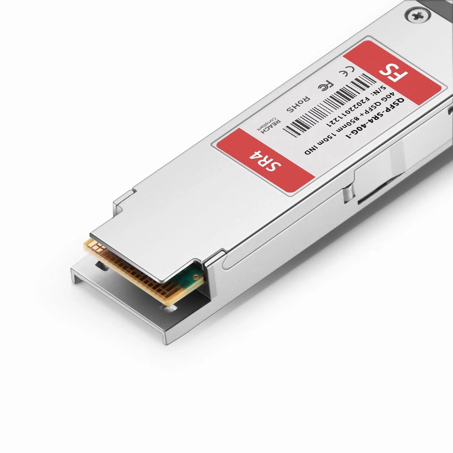 Cisco Compatible 40GBASE-SR4 QSFP+ 850nm 150m DOM MPO-12/UPC MMF Optical Transceiver Module (Industrial), Breakout to 4 x 10G-SR