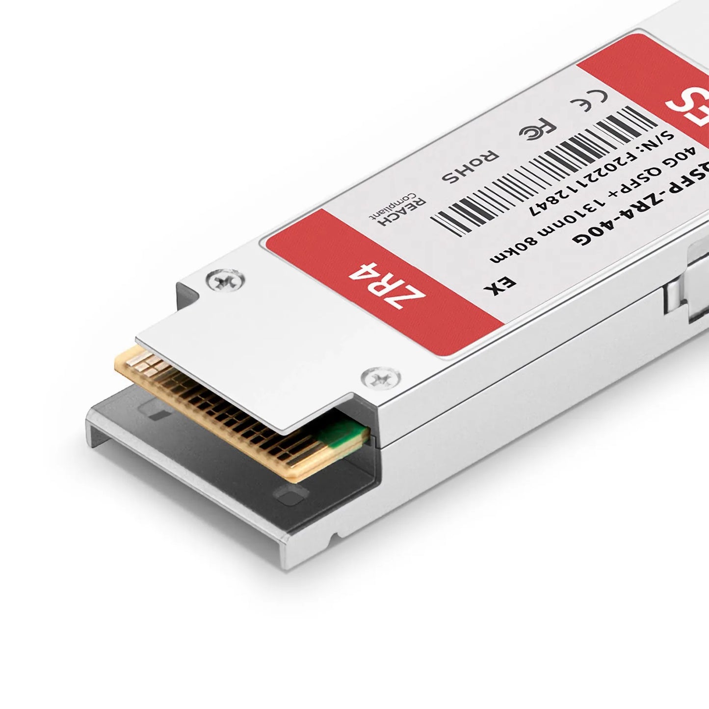 Extreme Compatible 40GBASE-ZR4 QSFP+ 1310nm 80km DOM Duplex LC/UPC SMF Optical Transceiver Module