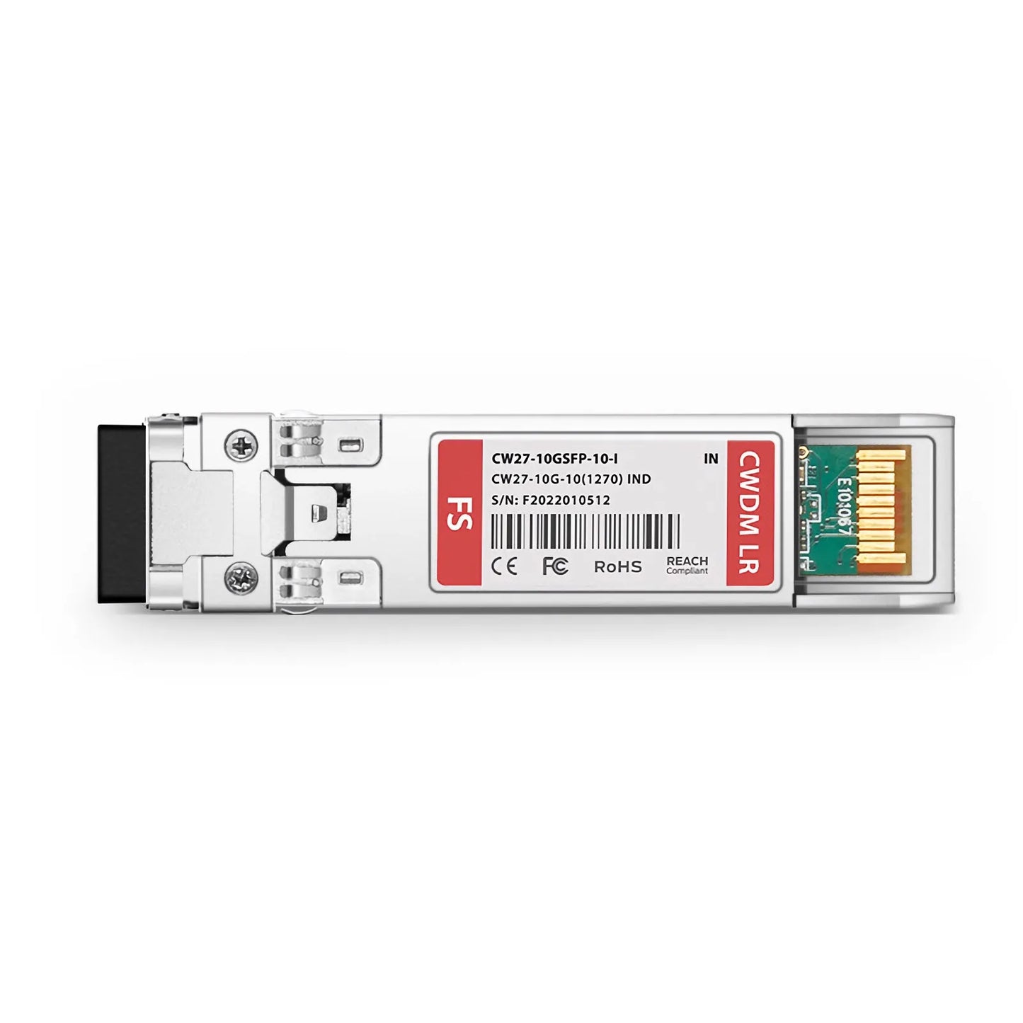 Intel Compatible SFP+ 10G CWDM 1270nm 10km DOM Duplex LC/UPC SMF Optical Transceiver Module for Transmission (Industrial)