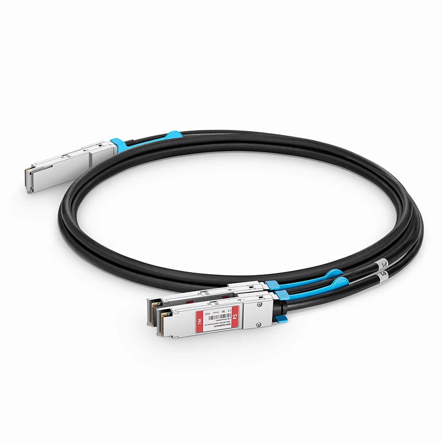 7m (23ft) Cisco Compatible 100G QSFP28 4 x 25G NRZ to 2 x 50G QSFP28 2 x 25G NRZ Active Direct Attach Copper Breakout Cable
