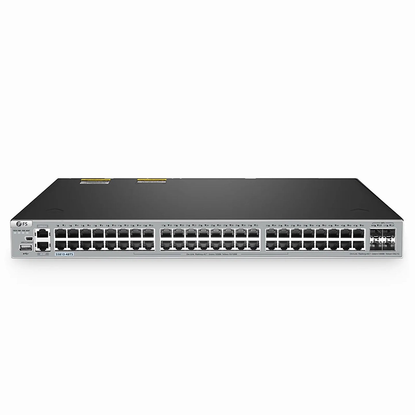 S5810-48TS, 48-Port Gigabit Ethernet L3 Switch, 48 x Gigabit RJ45, with 4 x 10Gb SFP+ Uplinks, PicOS®, Support MLAG, Broadcom Chip