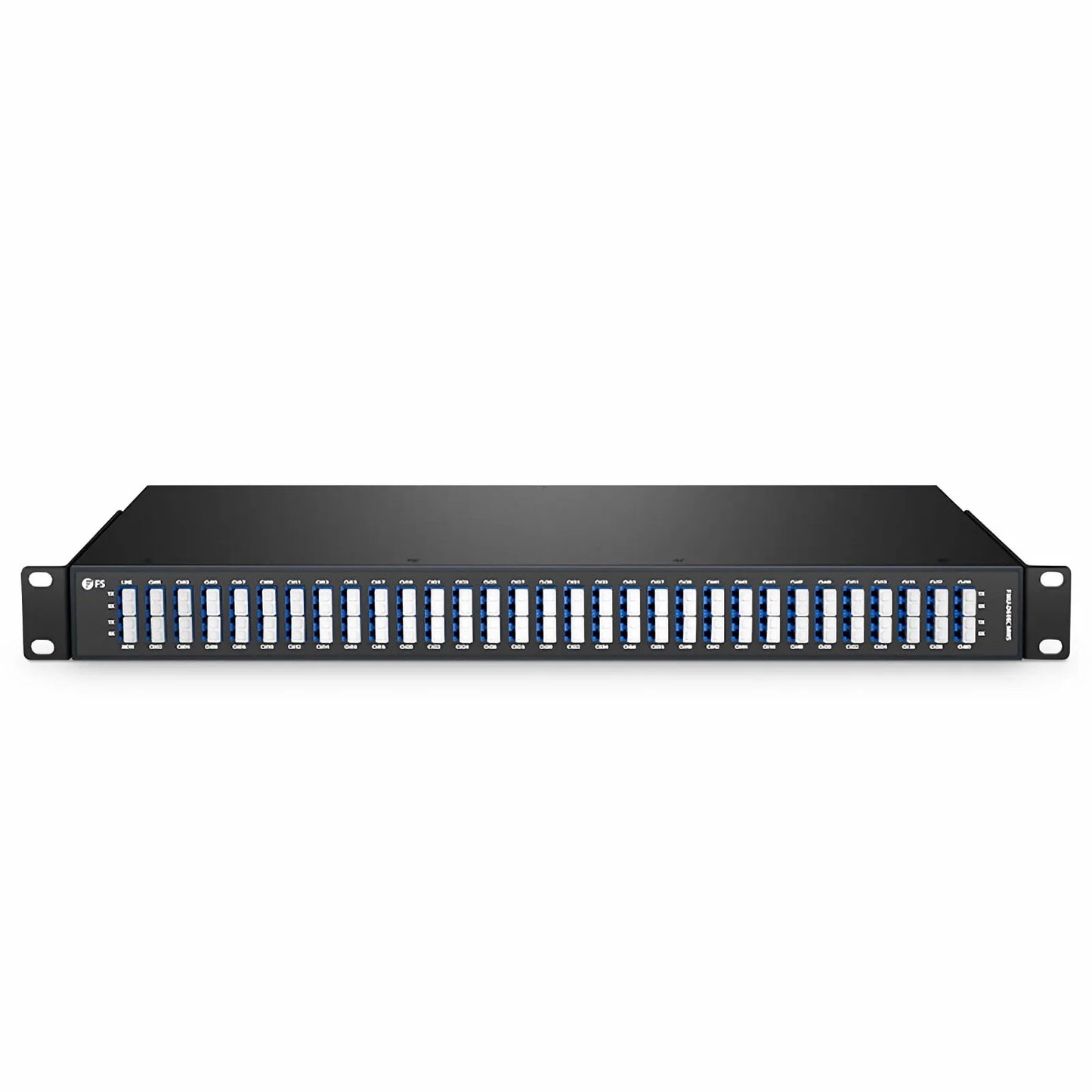 60 Channels Even DWDM Mux Demux, Super C-band 100GHz 190.7-196.6THz , with Monitor Port, 6.0dB Typical IL, LC/UPC, Dual Fiber, FMU 1U Rack Mount