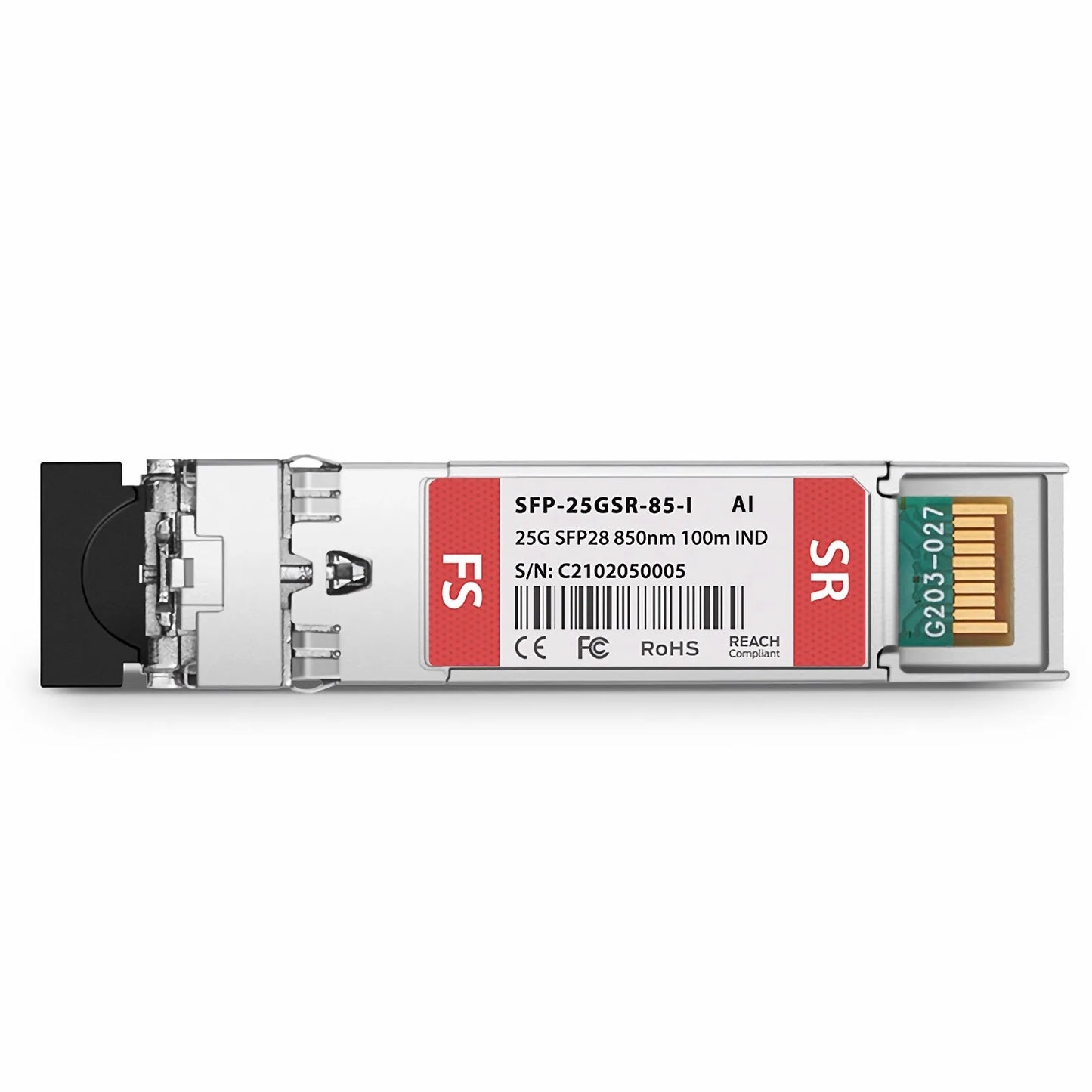 Arista Networks SFP-25G-SR-I Compatible 25GBASE-SR SFP28 850nm 100m DOM Duplex LC/UPC MMF Optical Transceiver Module (Industrial)