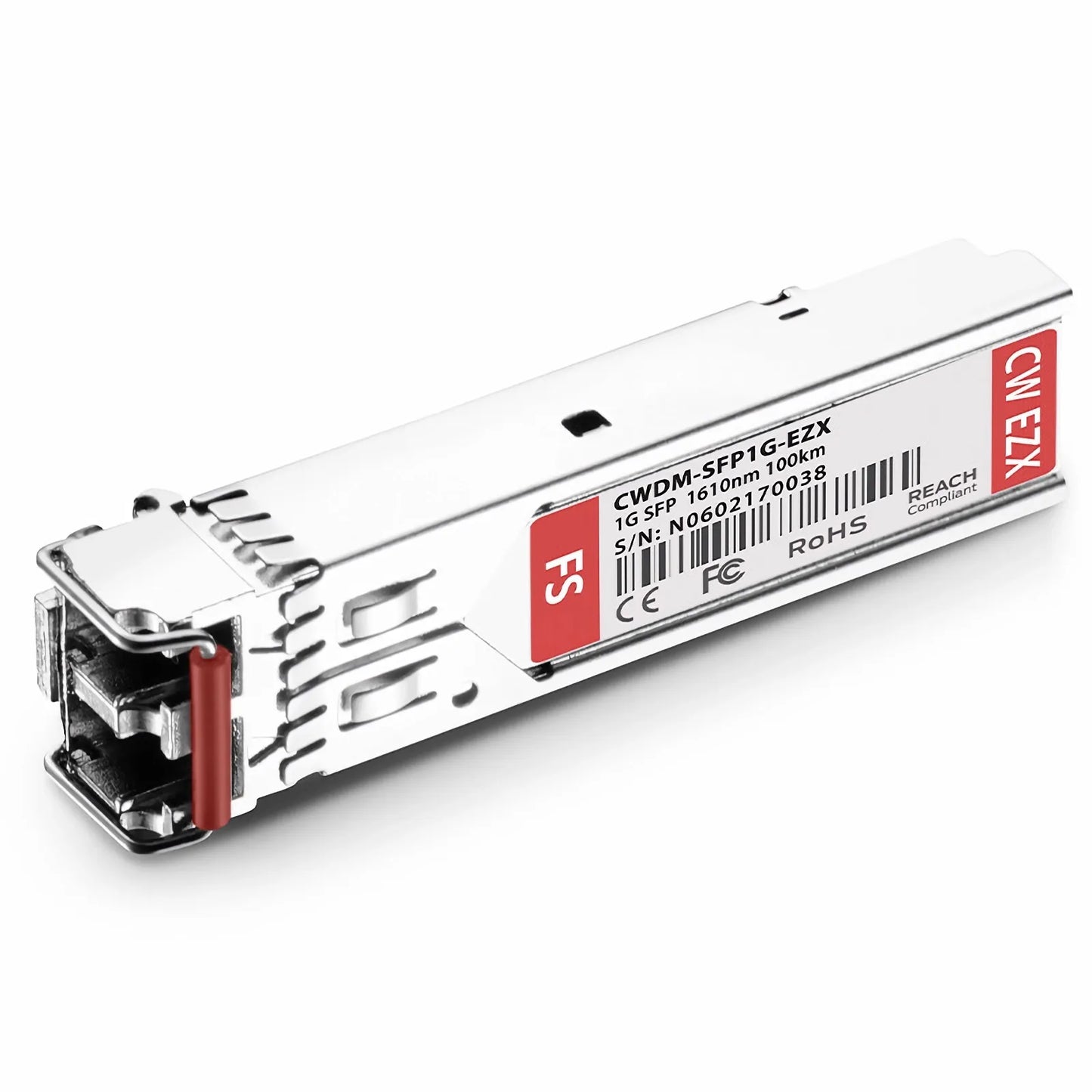 Cisco CWDM-SFP-1610-100 Compatible SFP 1000BASE-CWDM 1610nm 100km DOM Duplex LC/UPC SMF Optical Transceiver Module for Transmission