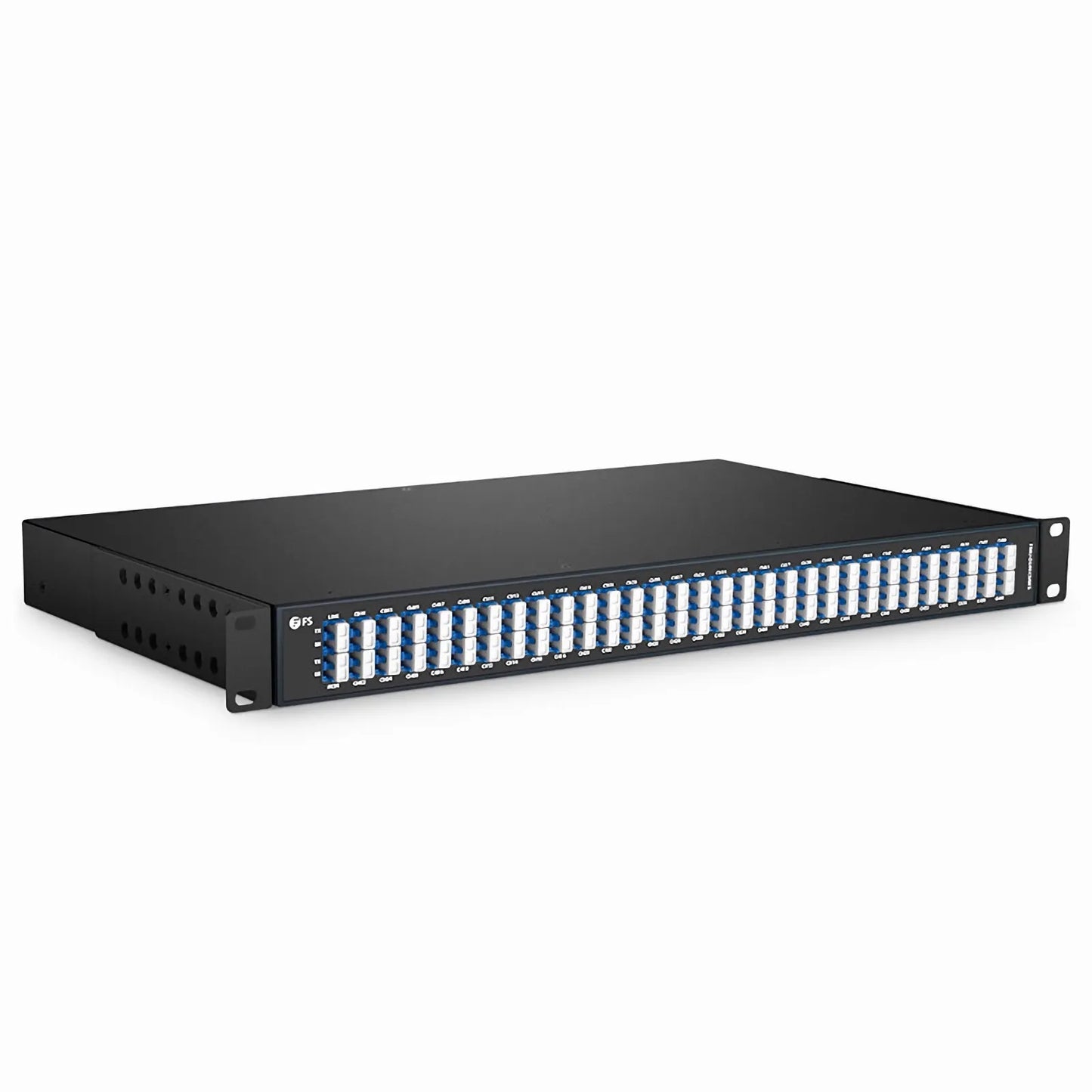 60 Channels Even DWDM Mux Demux, Super C-band 100GHz 190.7-196.6THz , with Monitor Port, 6.0dB Typical IL, LC/UPC, Dual Fiber, FMU 1U Rack Mount
