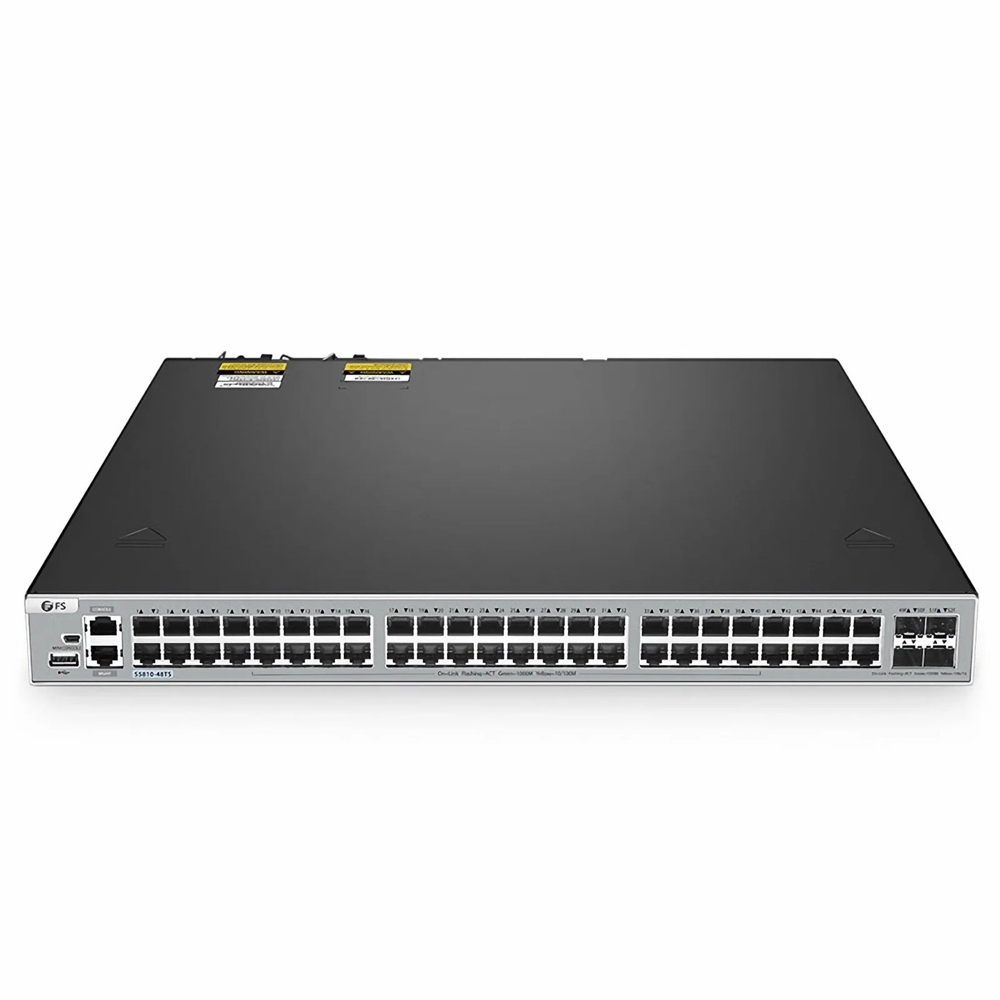 S5810-48TS, 48-Port Gigabit Ethernet L3 Switch, 48 x Gigabit RJ45, with 4 x 10Gb SFP+ Uplinks, PicOS®, Support MLAG, Broadcom Chip