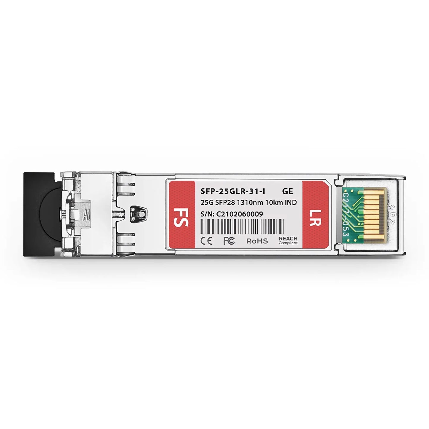 Generic Compatible 25GBASE-LR SFP28 1310nm 10km DOM Duplex LC/UPC SMF Optical Transceiver Module (Industrial)