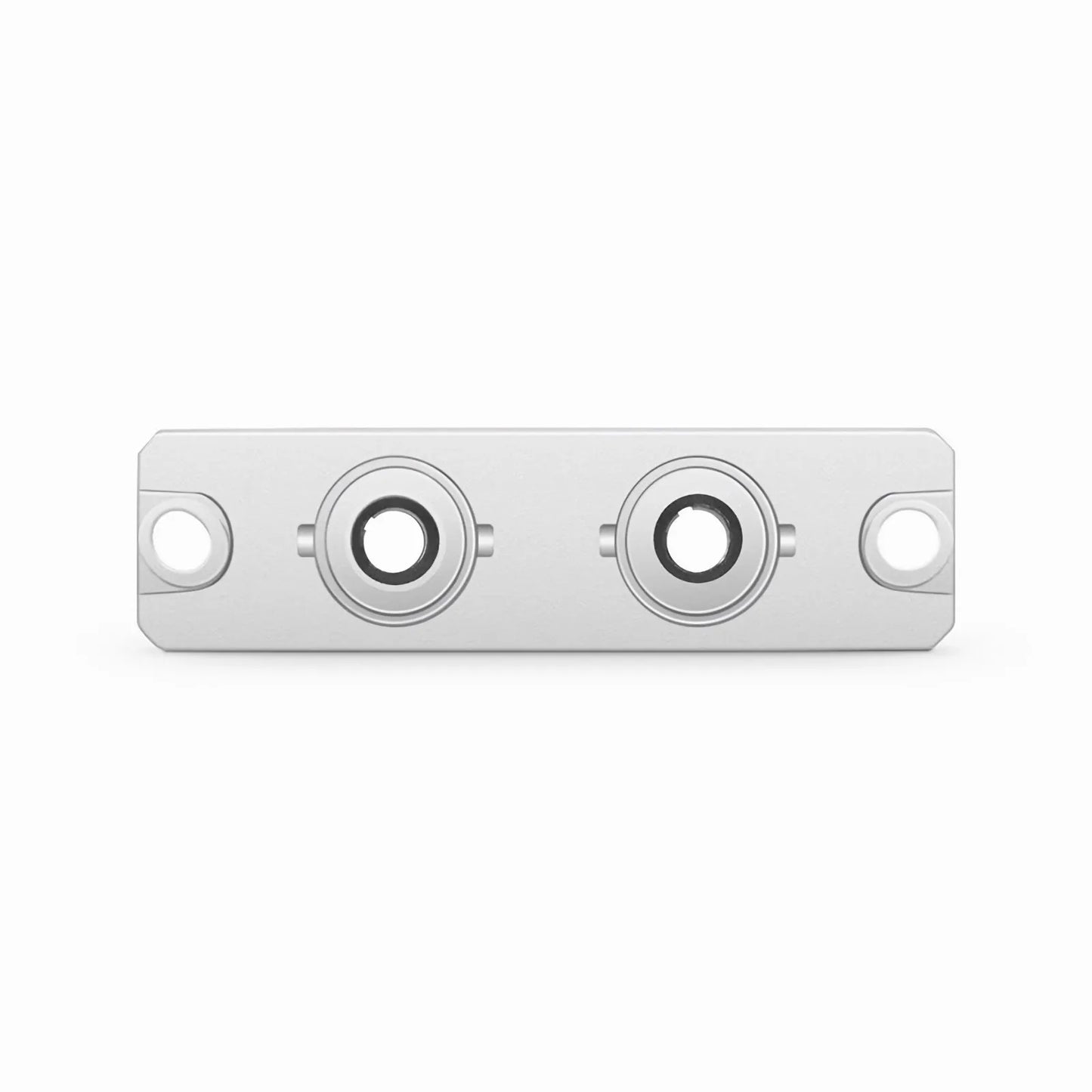 ST/UPC to ST/UPC Duplex OS2 Singlemode Metal Fiber Optic Adapter with Flange (10pcs/Pack)