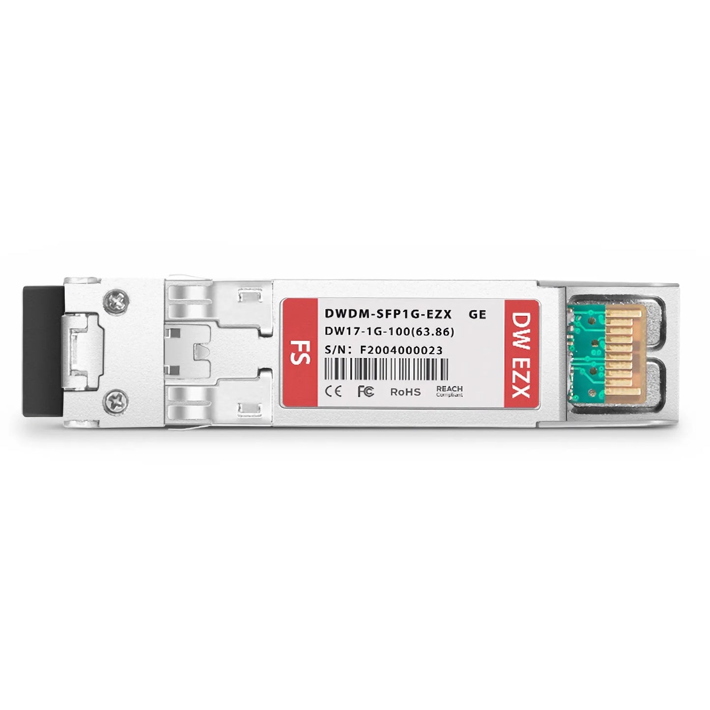 Generic C17 Compatible SFP 1000BASE-DWDM 1563.86nm 100GHz 100km DOM Duplex LC/UPC SMF Optical Transceiver Module for Transmission