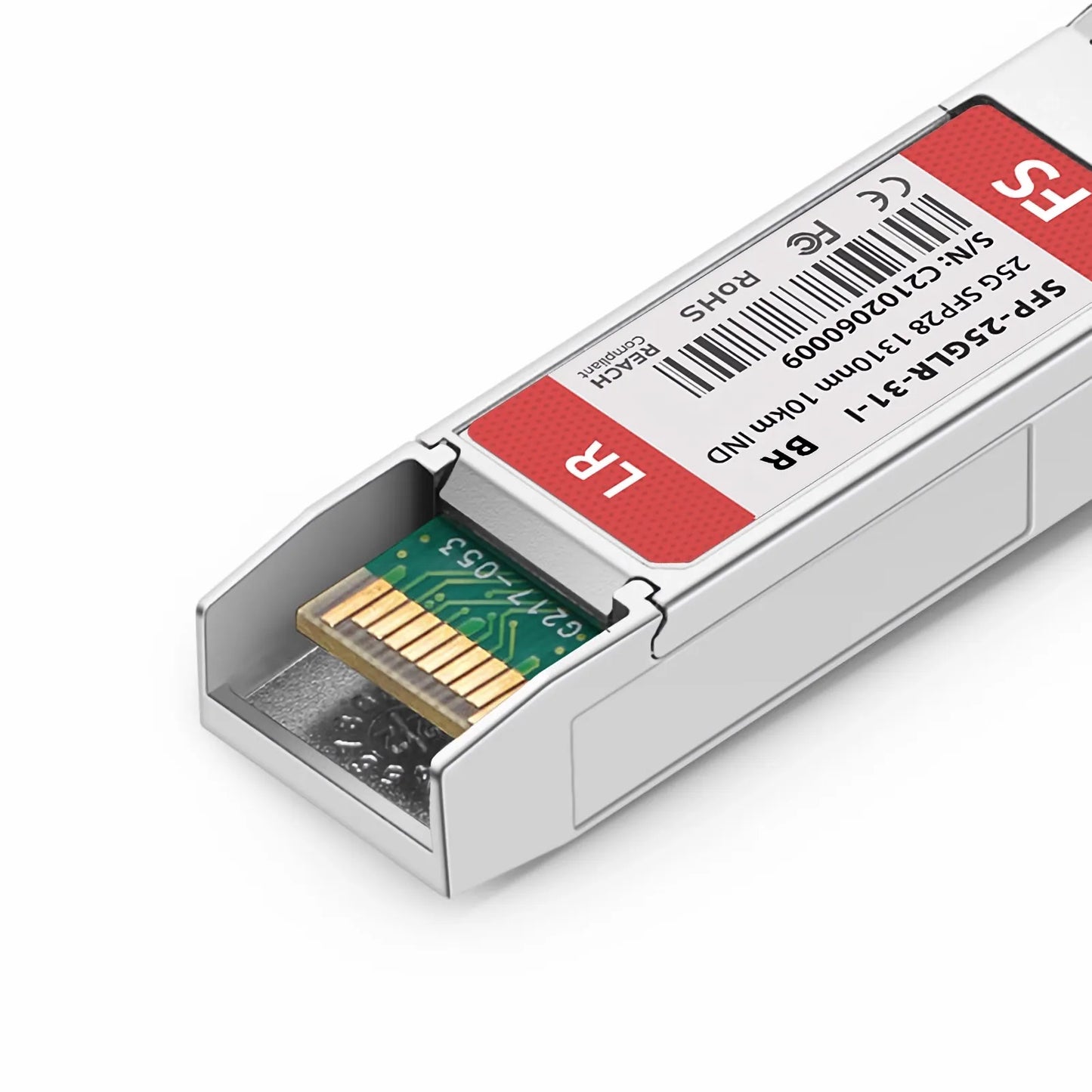 Brocade 25G-SFP28-LR-I Compatible 25GBASE-LR SFP28 1310nm 10km DOM Duplex LC/UPC SMF Optical Transceiver Module (Industrial)