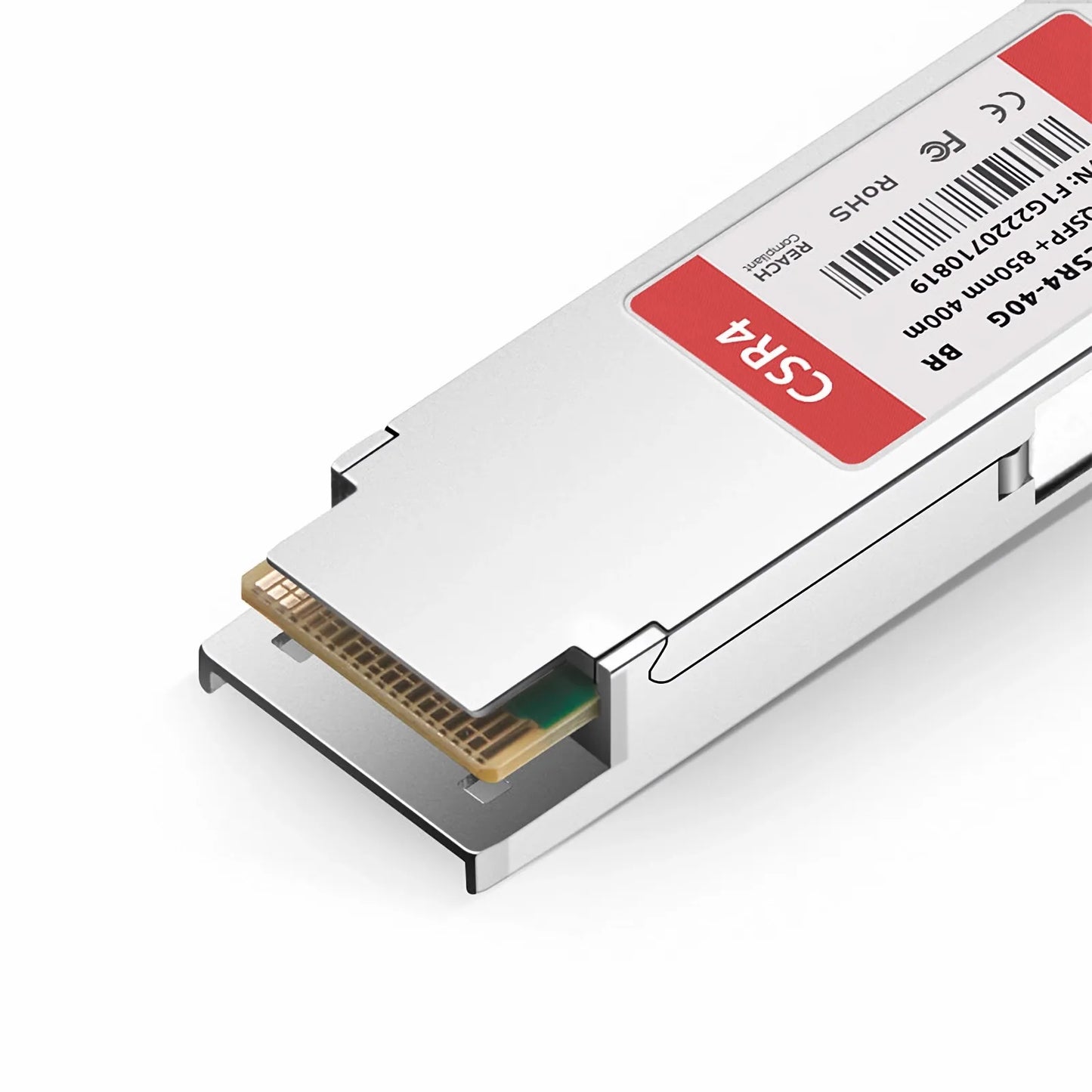 Brocade 40G-QSFP-ESR4 Compatible 40GBASE-ESR4 QSFP+ 850nm 400m DOM MPO-12/UPC MMF Optical Transceiver Module, Breakout to 4 x 10G-SR