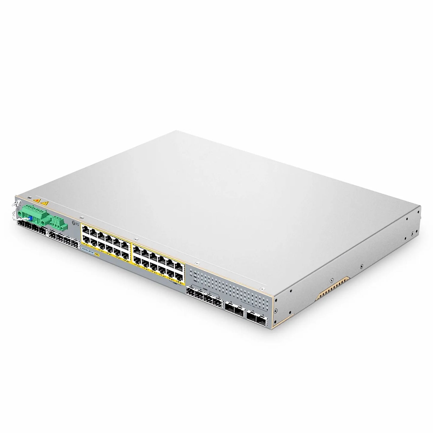 IES5100-24TS-P, 24-Port Gigabit Ethernet L2+ Managed Industrial PoE+ Switch, 20 x PoE+ Ports @720W, with 4 x 1Gb RJ45/SFP Combo, 8 x 1Gb SFP and 4 x 10Gb SFP+, -40 to 75°C Operating Temperature