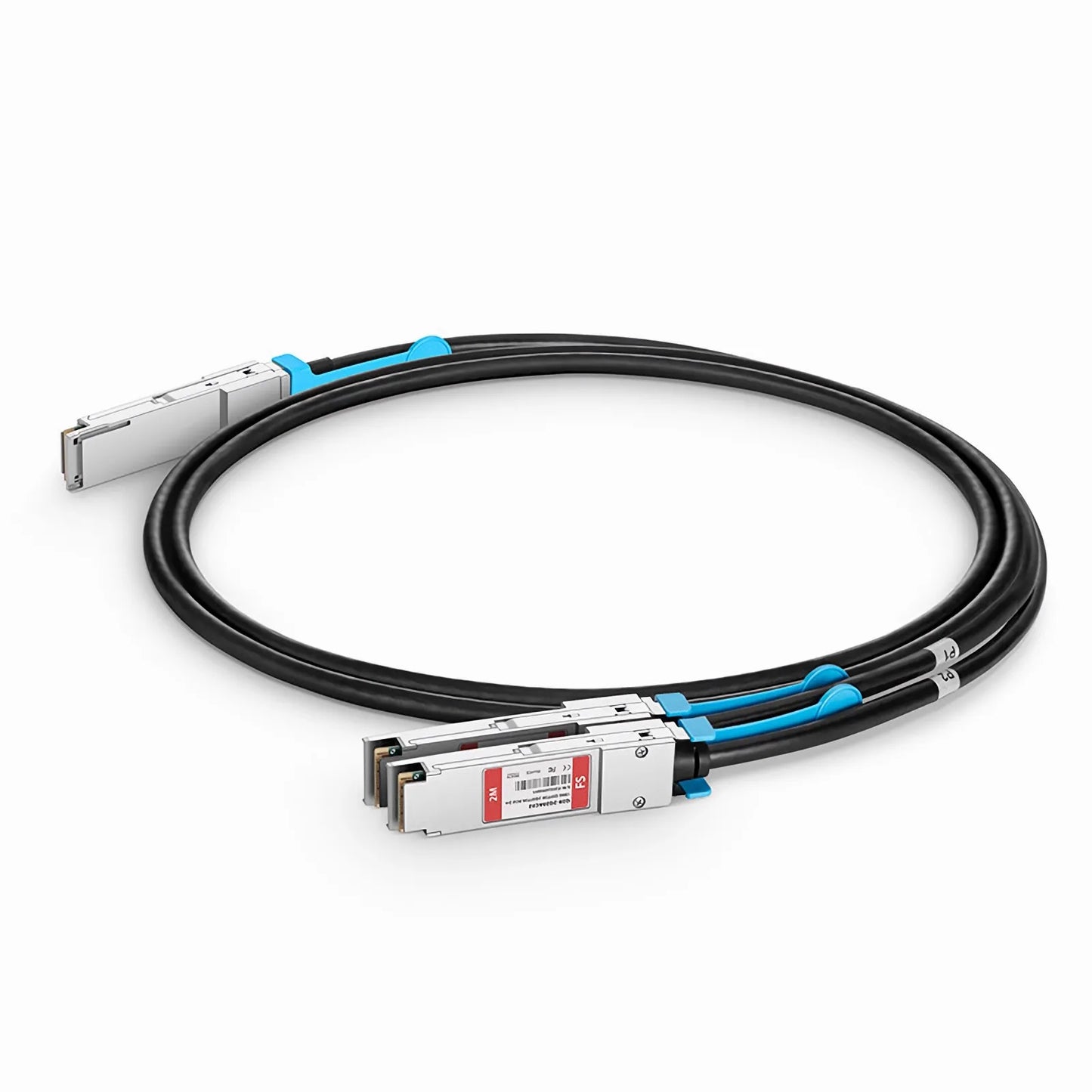 1m (3ft) Cisco Compatible 100G QSFP28 4 x 25G NRZ to 2 x 50G QSFP28 2 x 25G NRZ Active Direct Attach Copper Breakout Cable