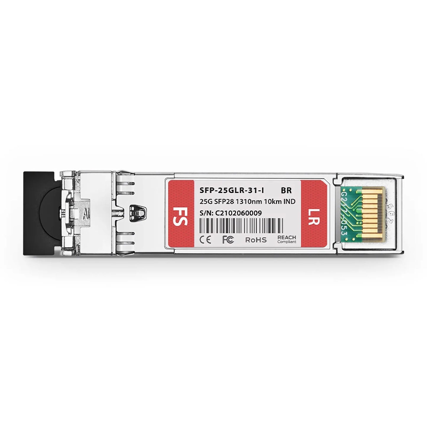 Brocade 25G-SFP28-LR-I Compatible 25GBASE-LR SFP28 1310nm 10km DOM Duplex LC/UPC SMF Optical Transceiver Module (Industrial)