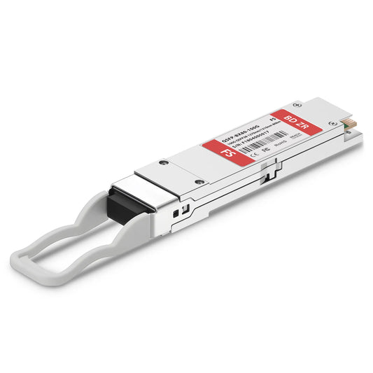 100GBASE-BX80-U QSFP28 BiDi 4 x 25G NRZ 1270nm-TX/1310nm-RX 80km DOM Simplex LC/UPC SMF Optical Transceiver Module for FS Switches