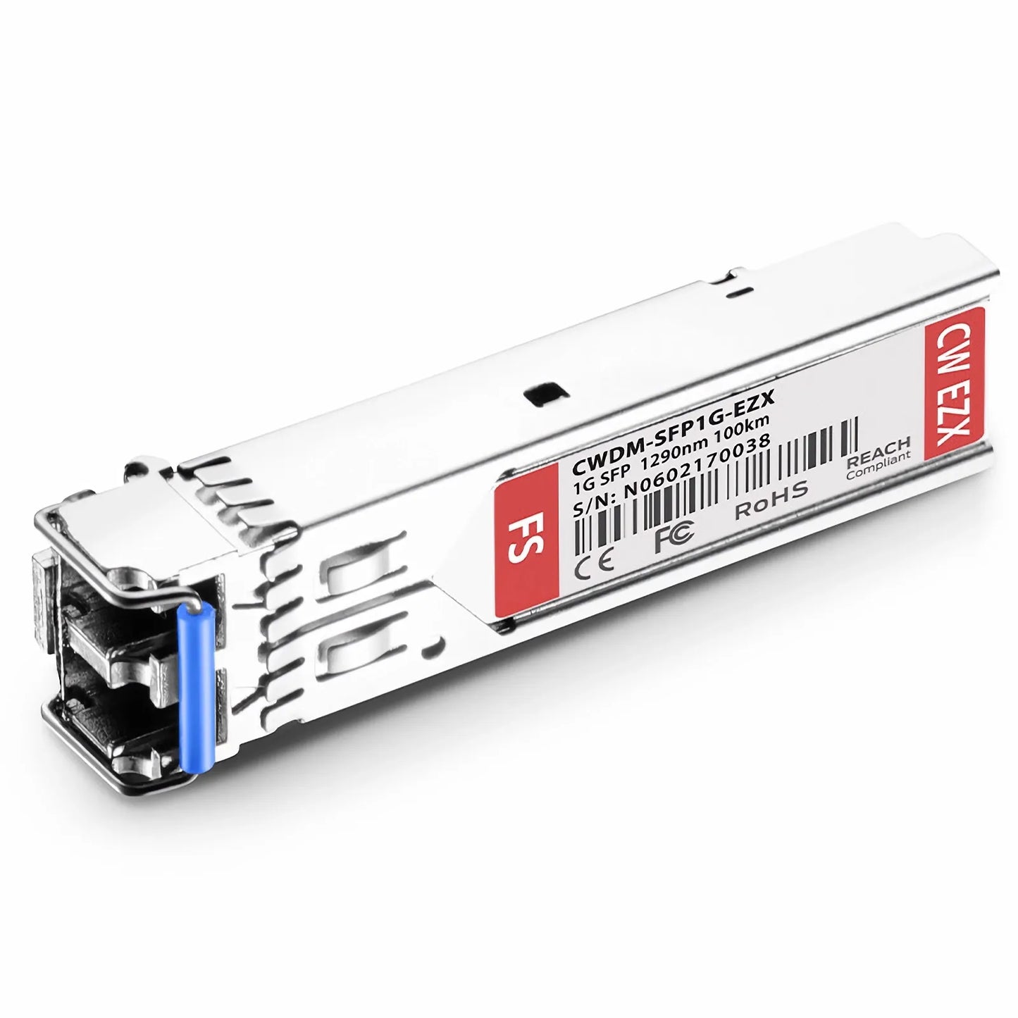 Cisco CWDM-SFP-1290-100 Compatible SFP 1000BASE-CWDM 1290nm 100km DOM Duplex LC/UPC SMF Optical Transceiver Module for Transmission