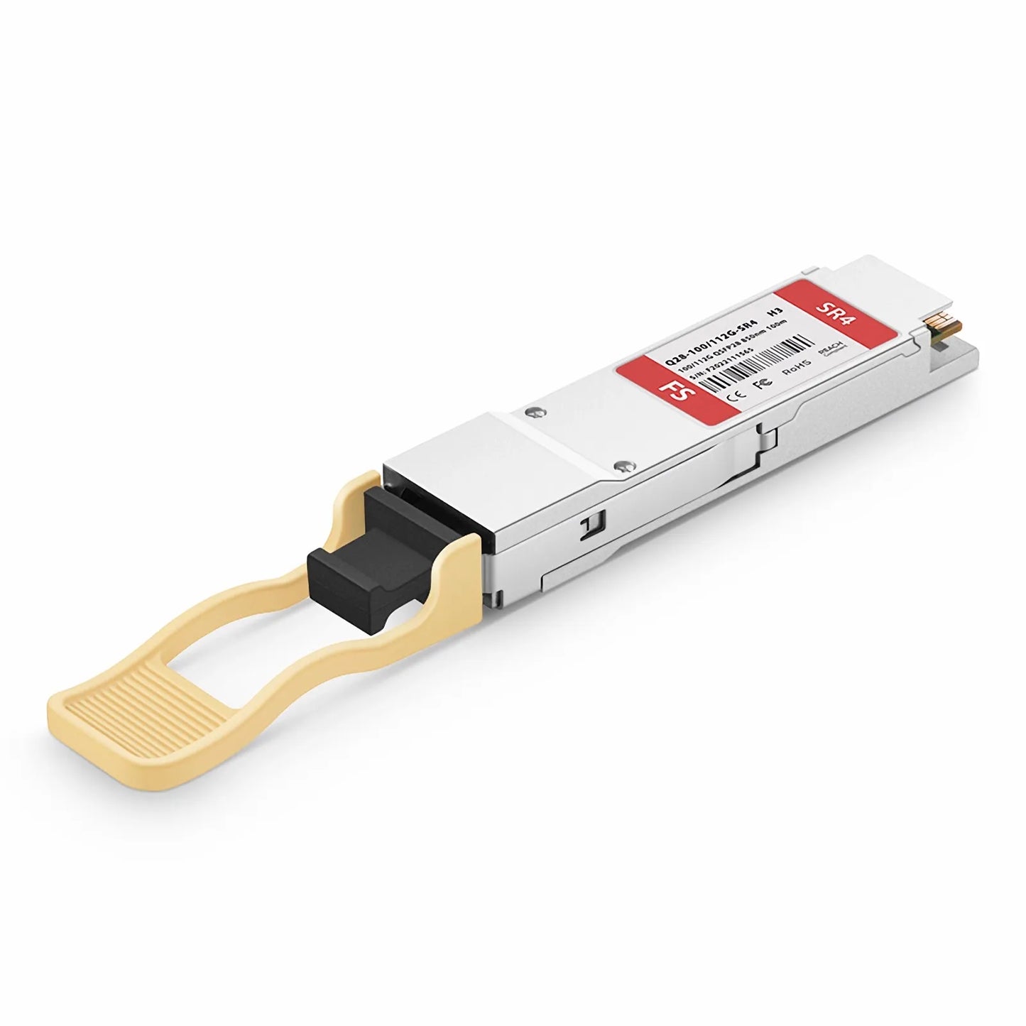 H3C Compatible 100GBASE-SR4 and 112GBASE-OTU4 QSFP28 Dual Rate 4 x 25G NRZ 850nm 100m DOM MPO-12/UPC MMF Optical Transceiver Module