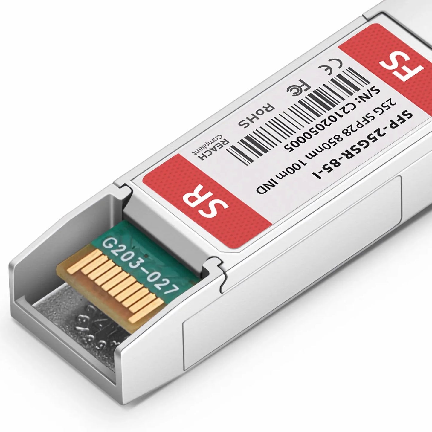 Cisco Compatible 25GBASE-SR SFP28 850nm 100m DOM Duplex LC/UPC MMF Optical Transceiver Module (Industrial)