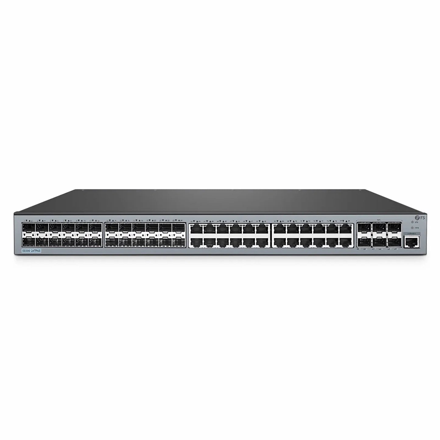 S5500-24TF6S, 48-Port Gigabit Ethernet L3 Switch, 24 x Gigabit RJ45, 24 x 1Gb SFP, with 6 x 10Gb SFP+ Uplinks, Support Stacking