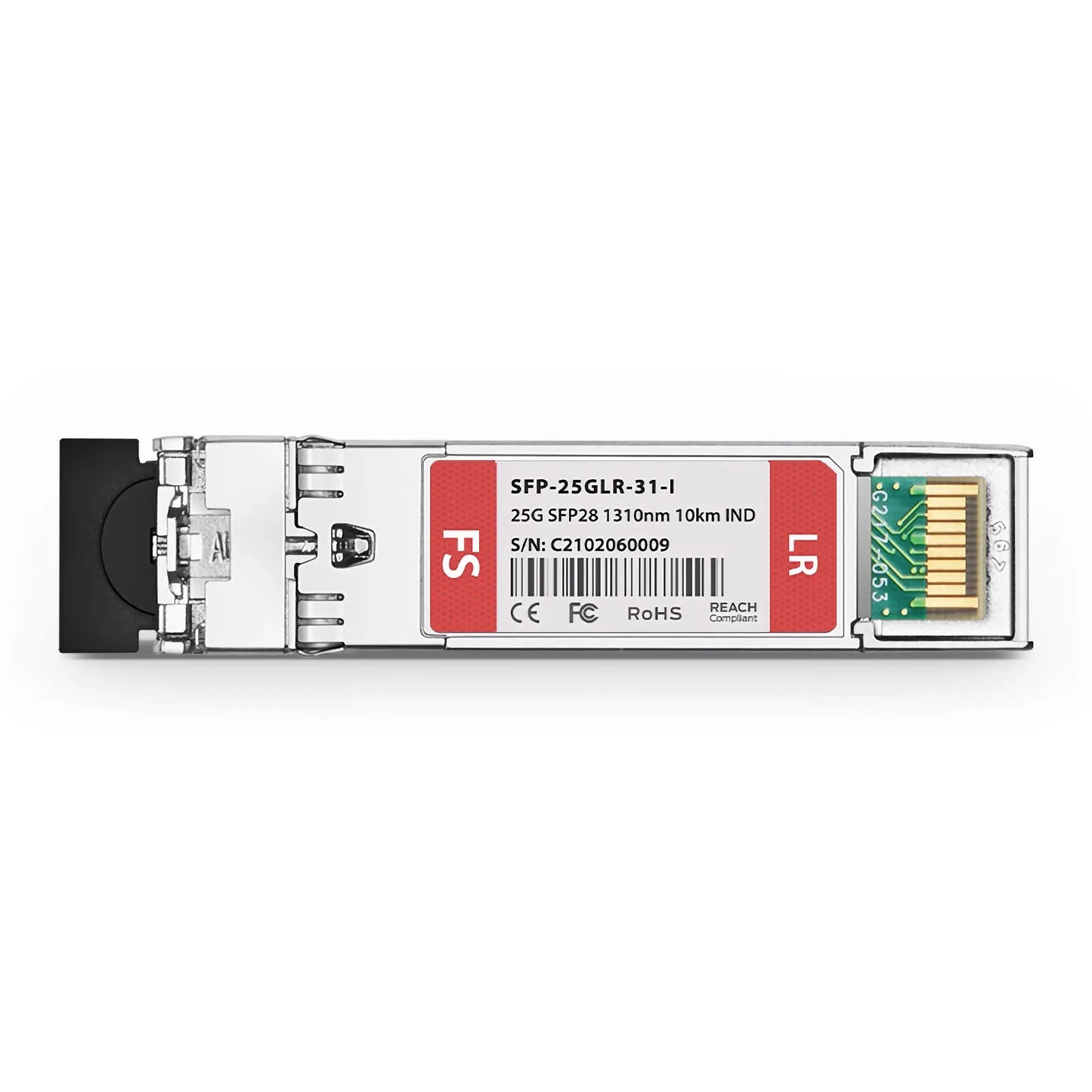 Cisco SFP-25G-LR-I Compatible 25GBASE-LR SFP28 1310nm 10km DOM Duplex LC/UPC SMF Optical Transceiver Module (Industrial)